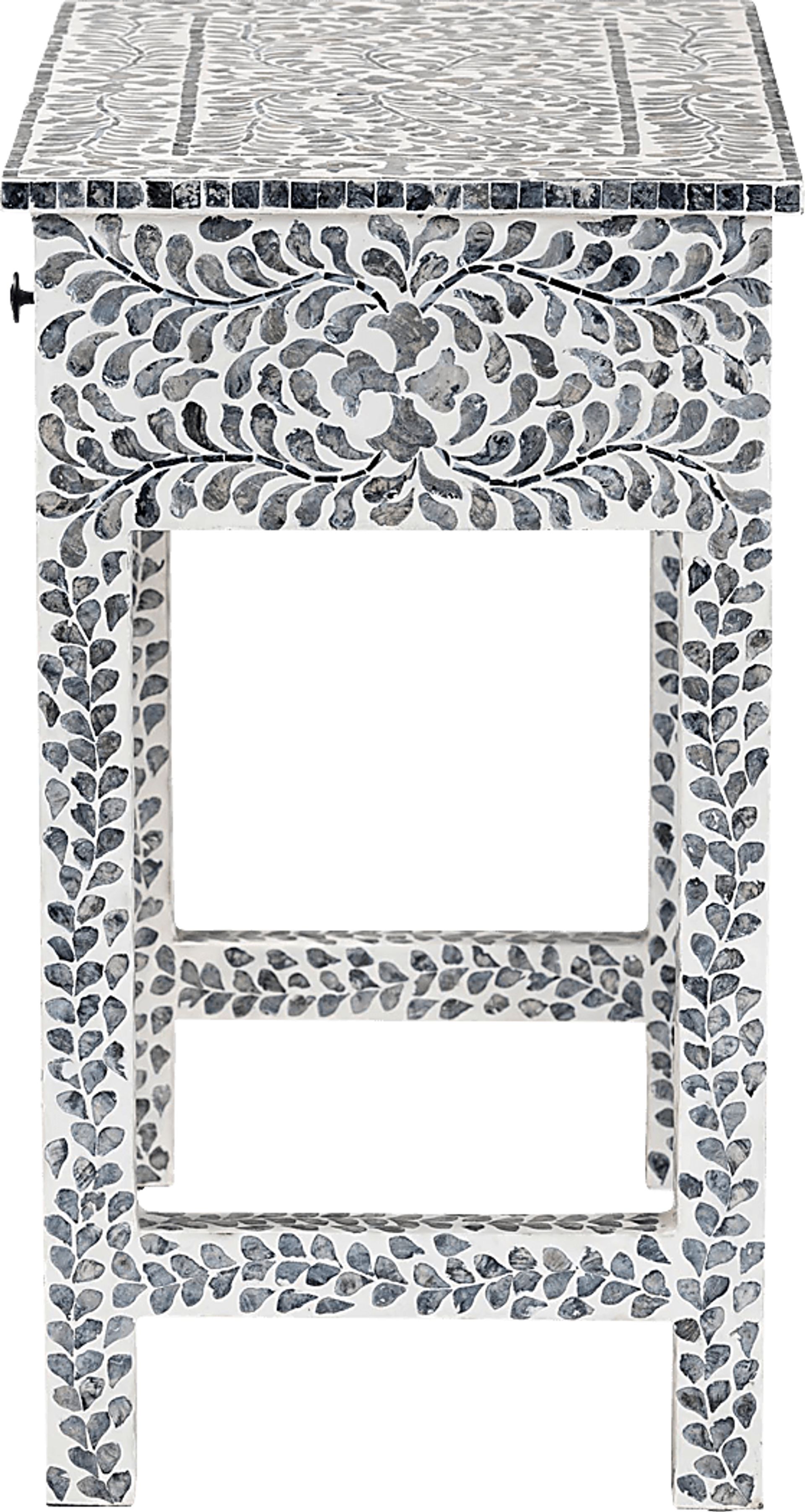 Eliasony White and Black Console Table - Image 6