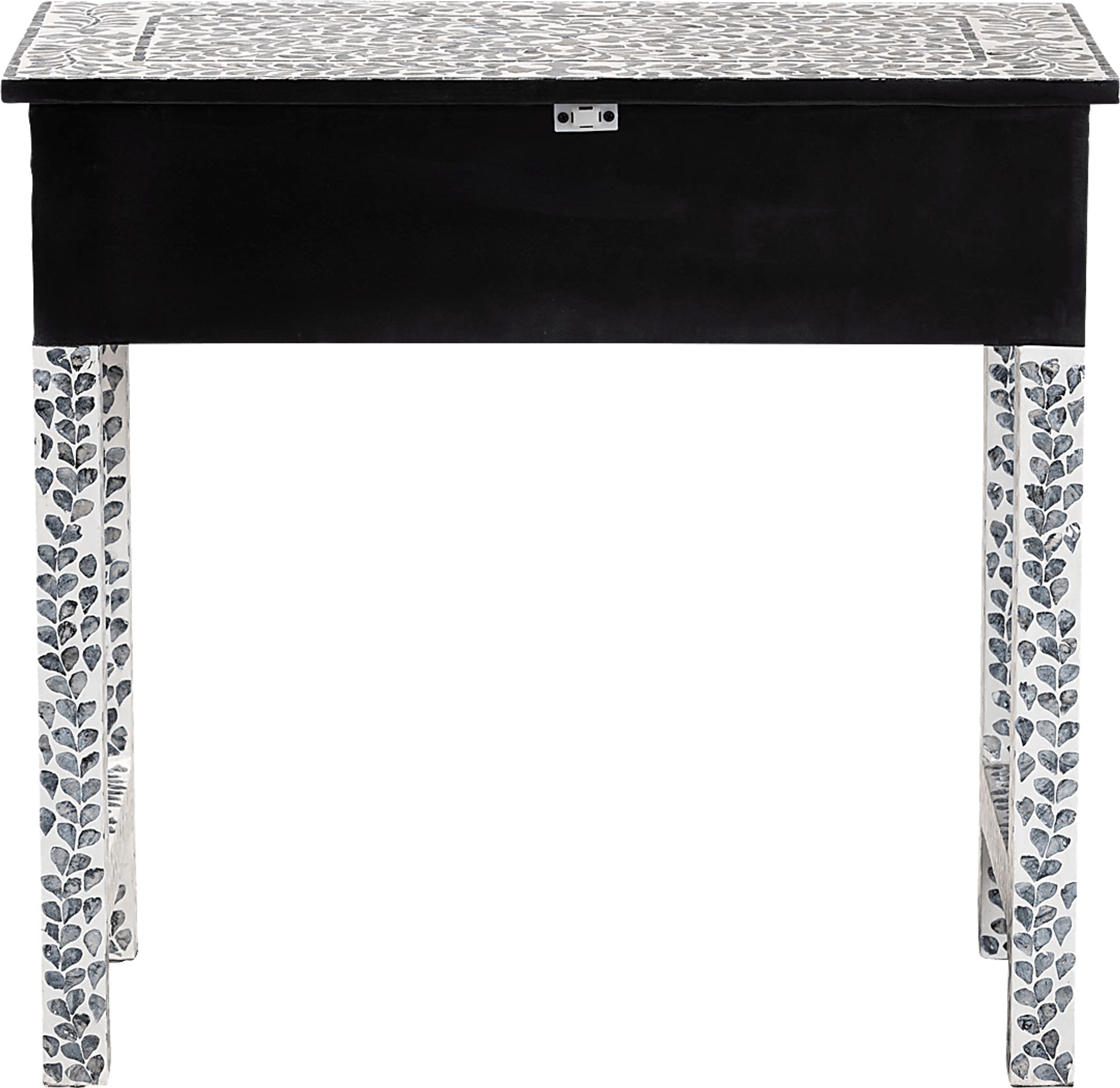 Eliasony White and Black Console Table - Image 7