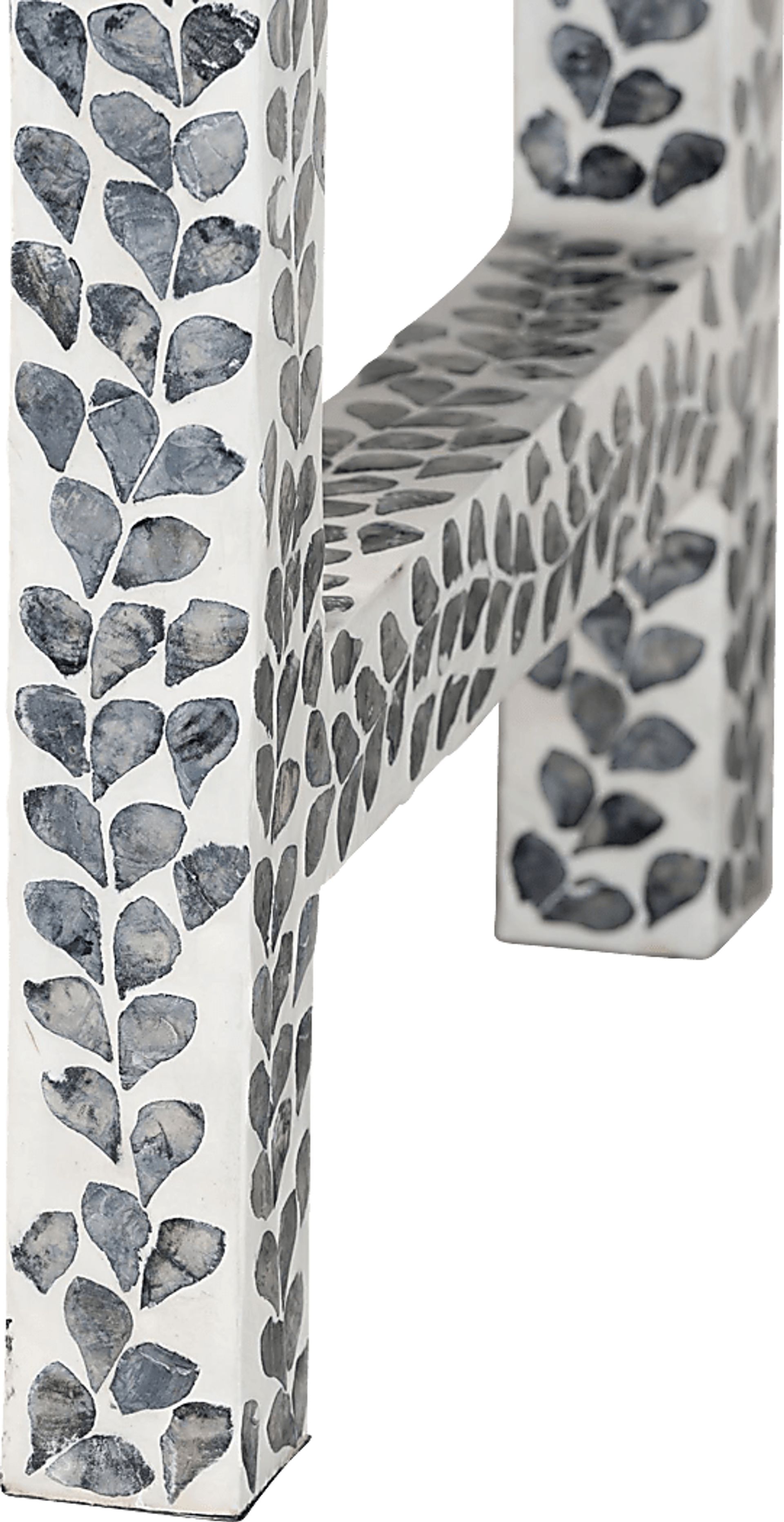 Eliasony White and Black Console Table - Image 9