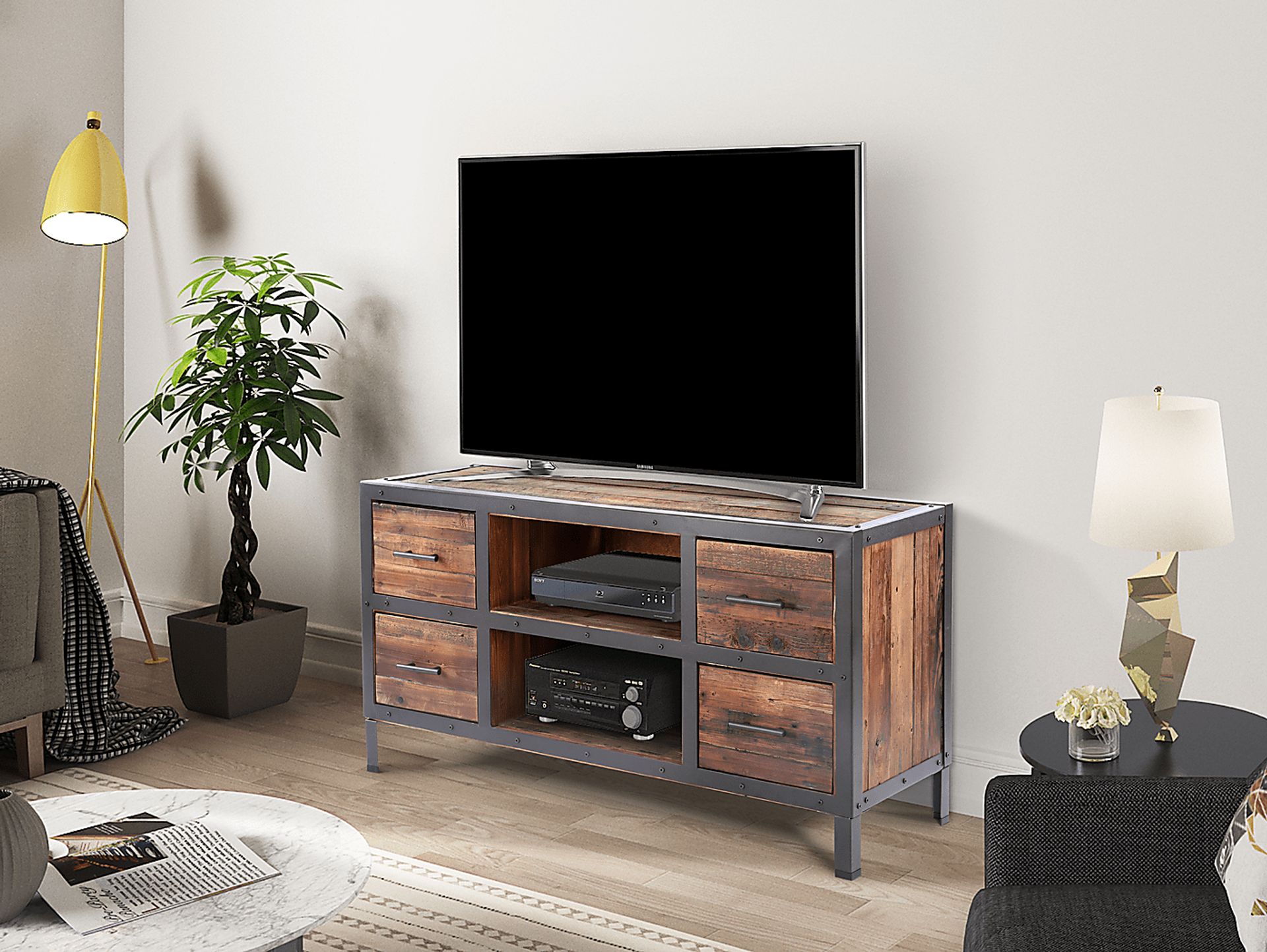 Eliena Brown TV Console - Image 7