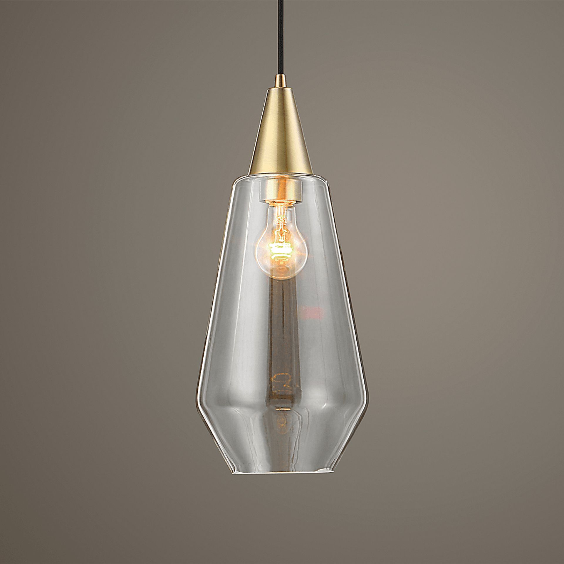 Elijah Drive Brass Pendant - Image 2