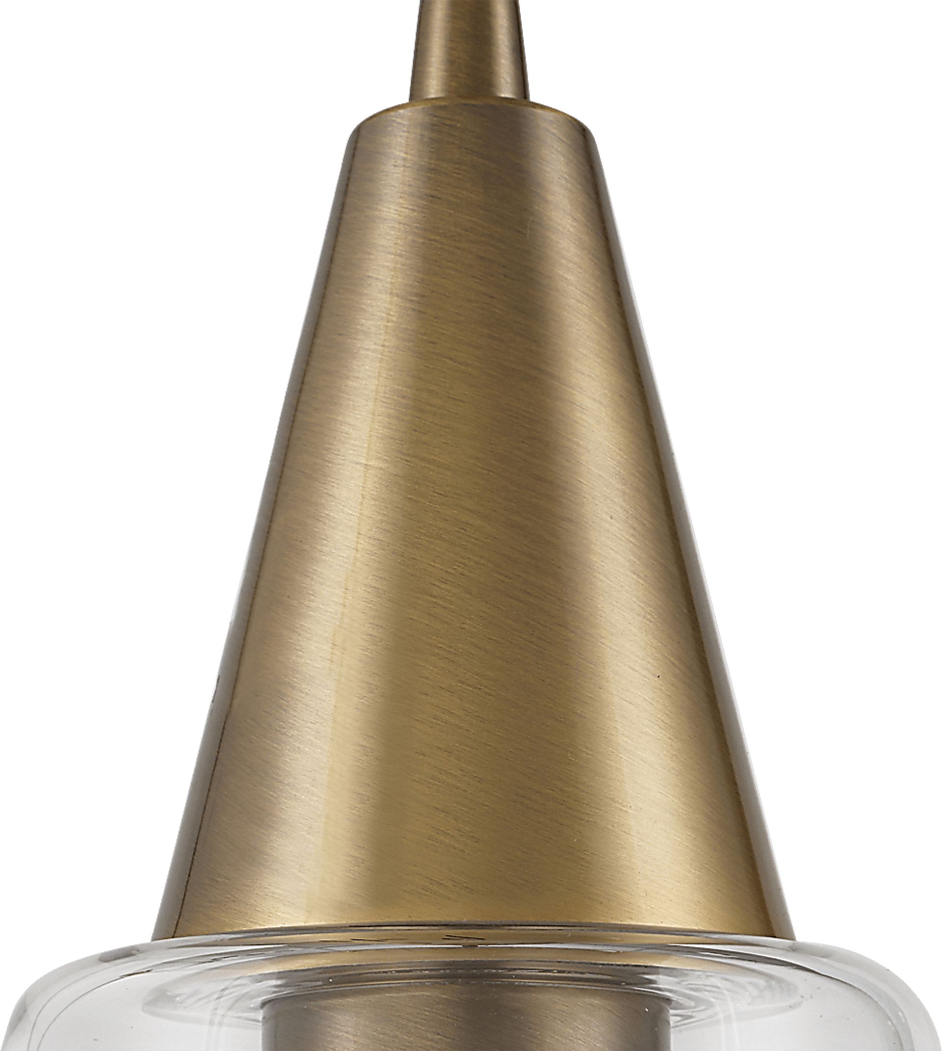 Elijah Drive Brass Pendant - Image 3