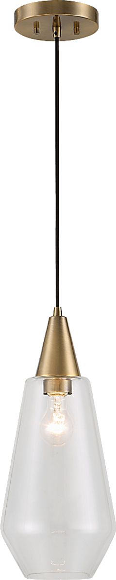 Elijah Drive Brass Pendant