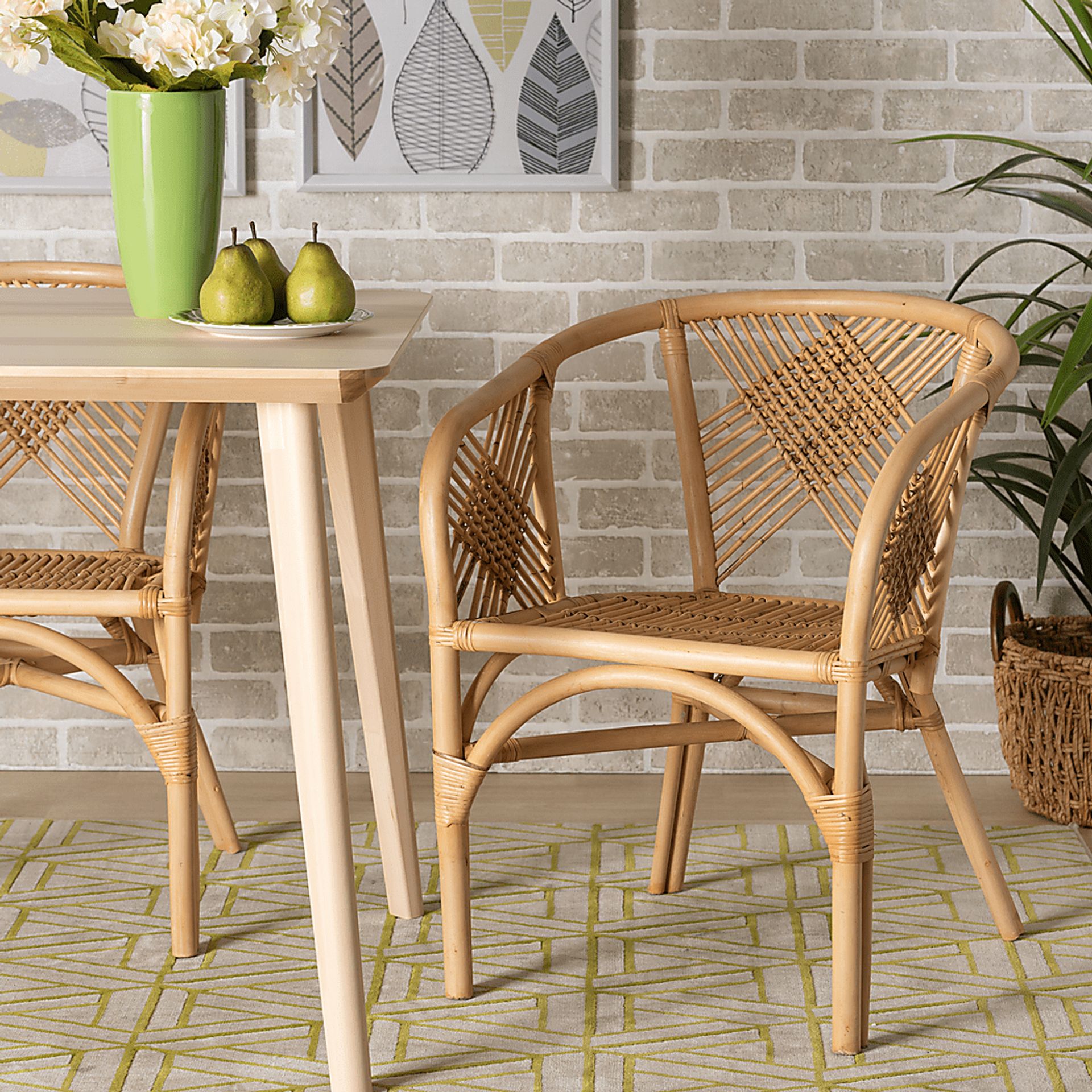 Elijane Brown Arm Chair - Image 2