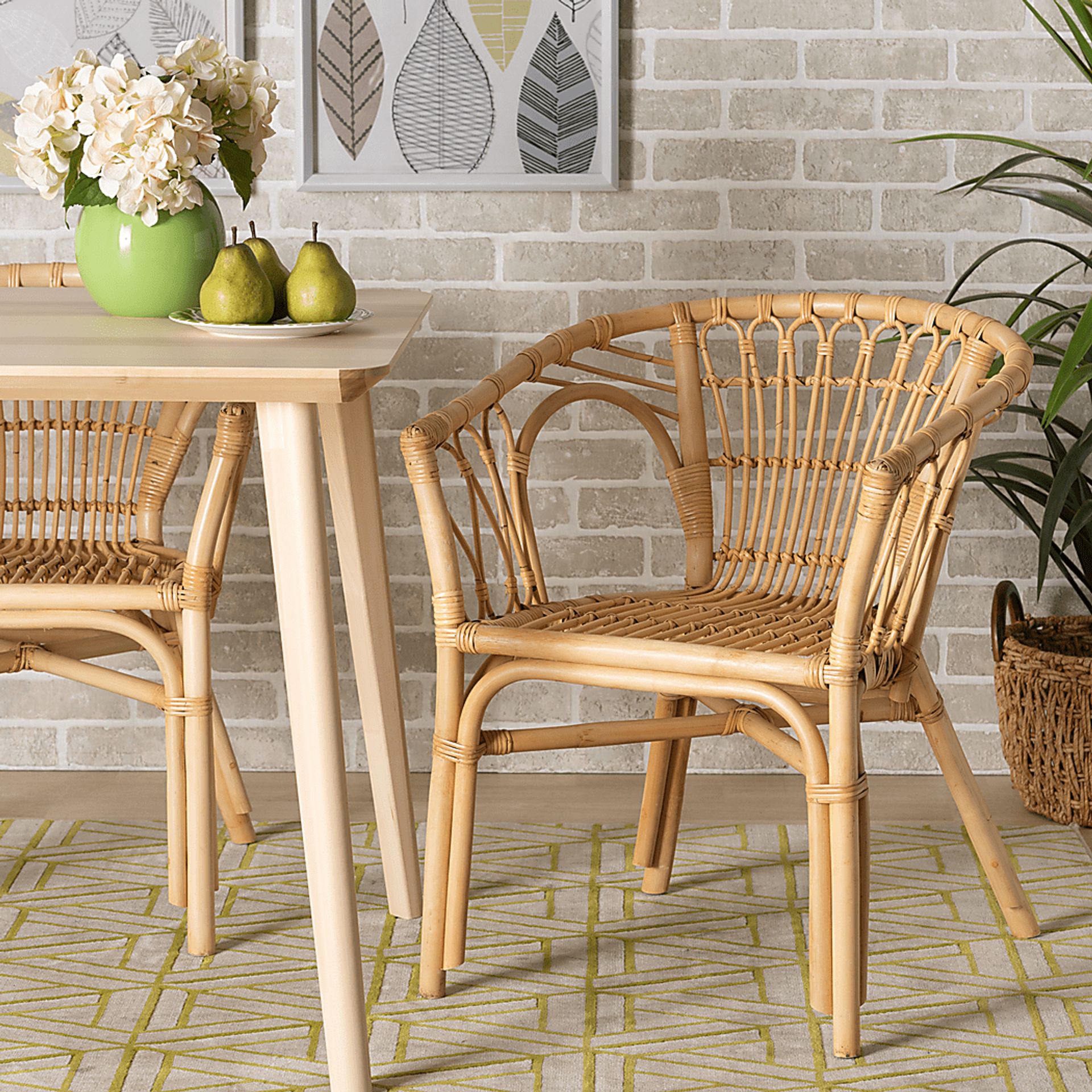Elinaor Brown Arm Chair - Image 2