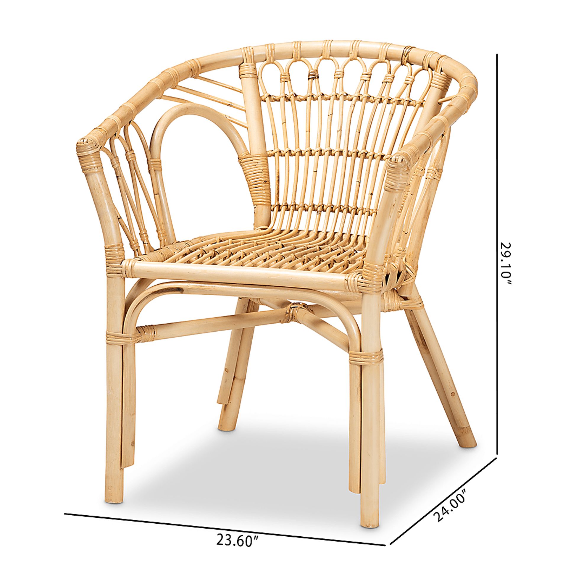 Elinaor Brown Arm Chair - Image 10