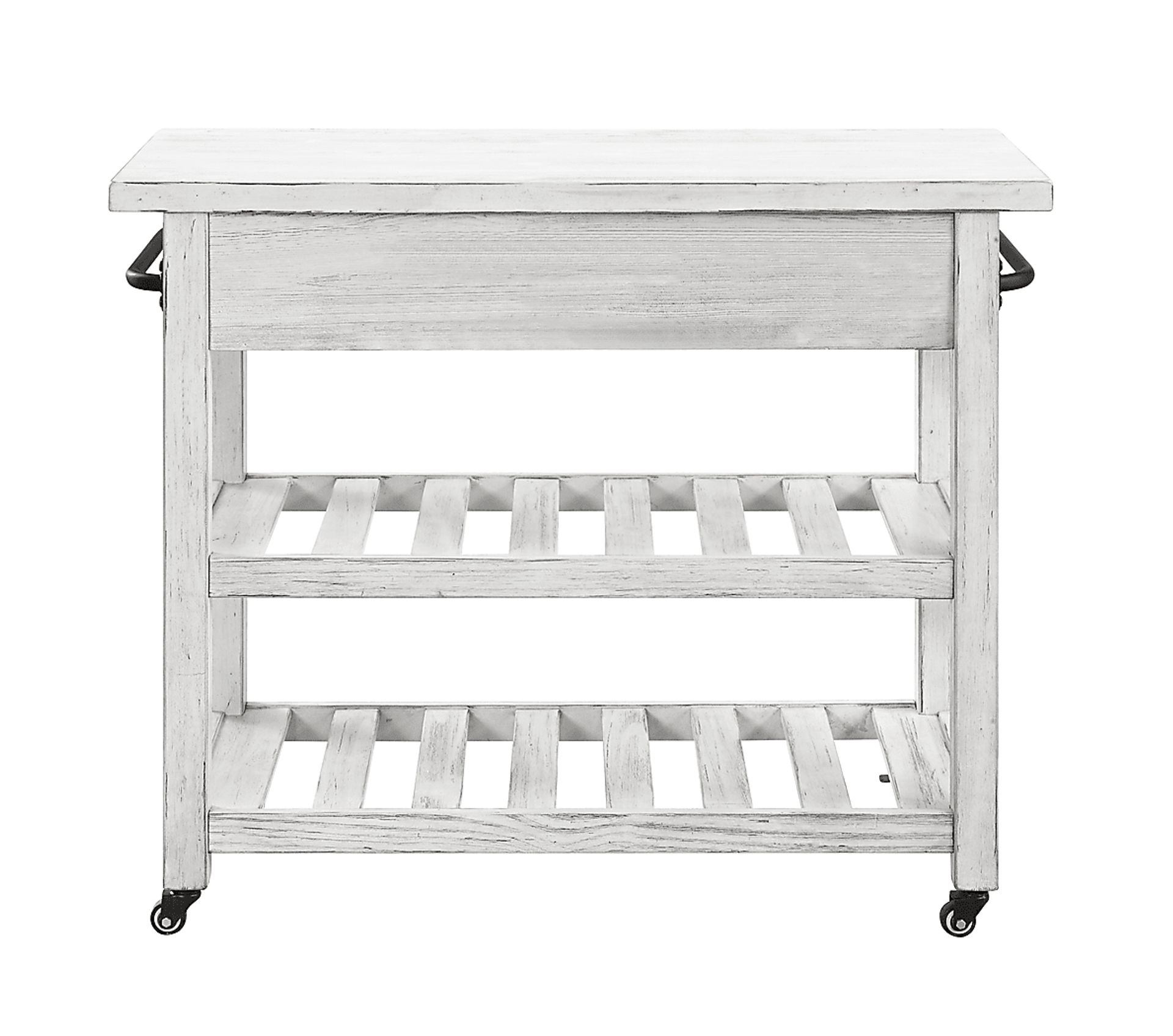 Elinas White Kitchen Cart - Image 4