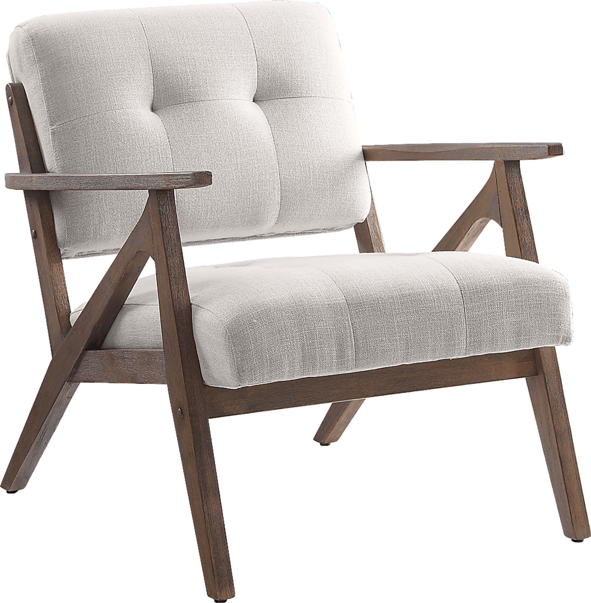 Eliona I Cream Accent Chair - Image 1