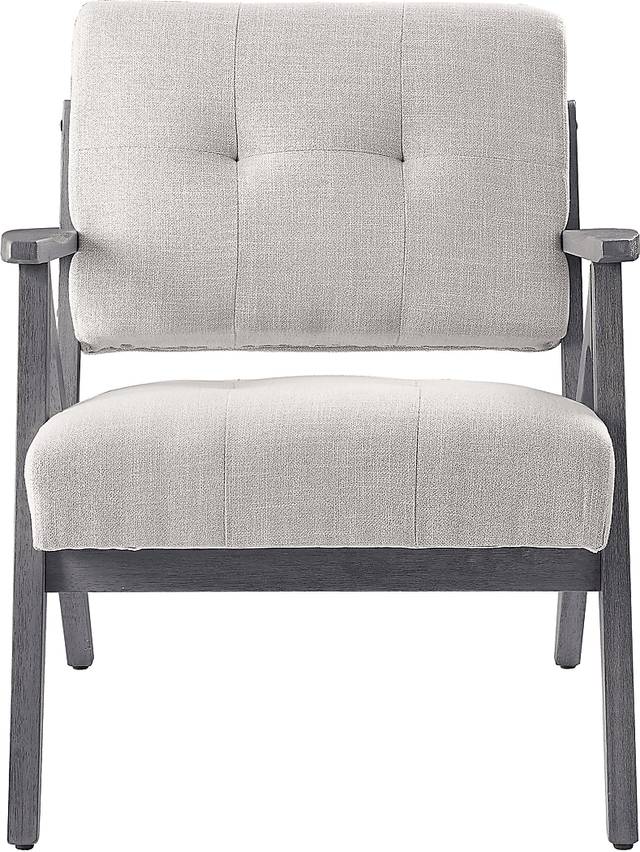 Eliona II Cream Accent Chair - Thumbnail - Image 4