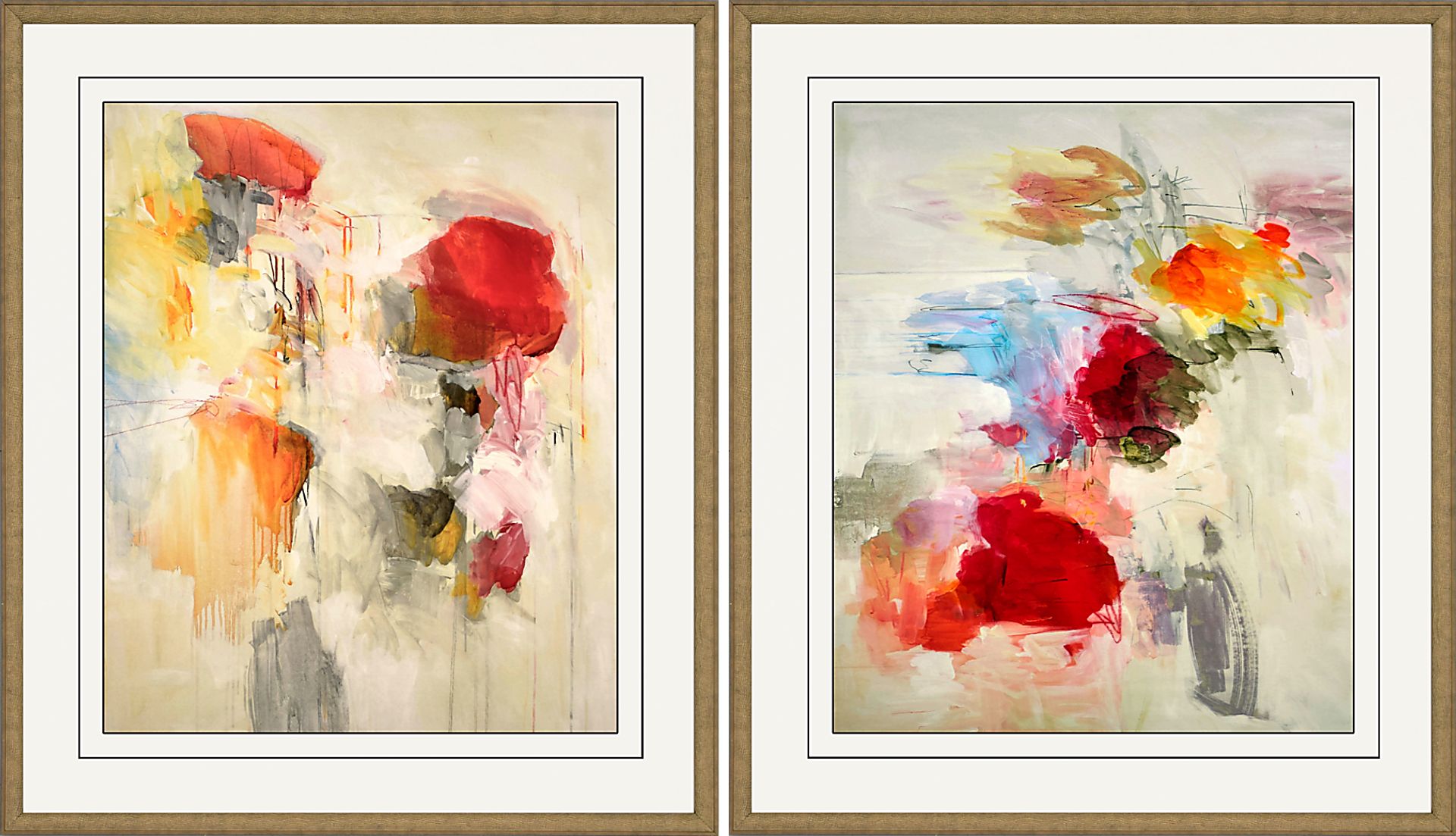 Elira Red Set of 2 Artwork - Image 1