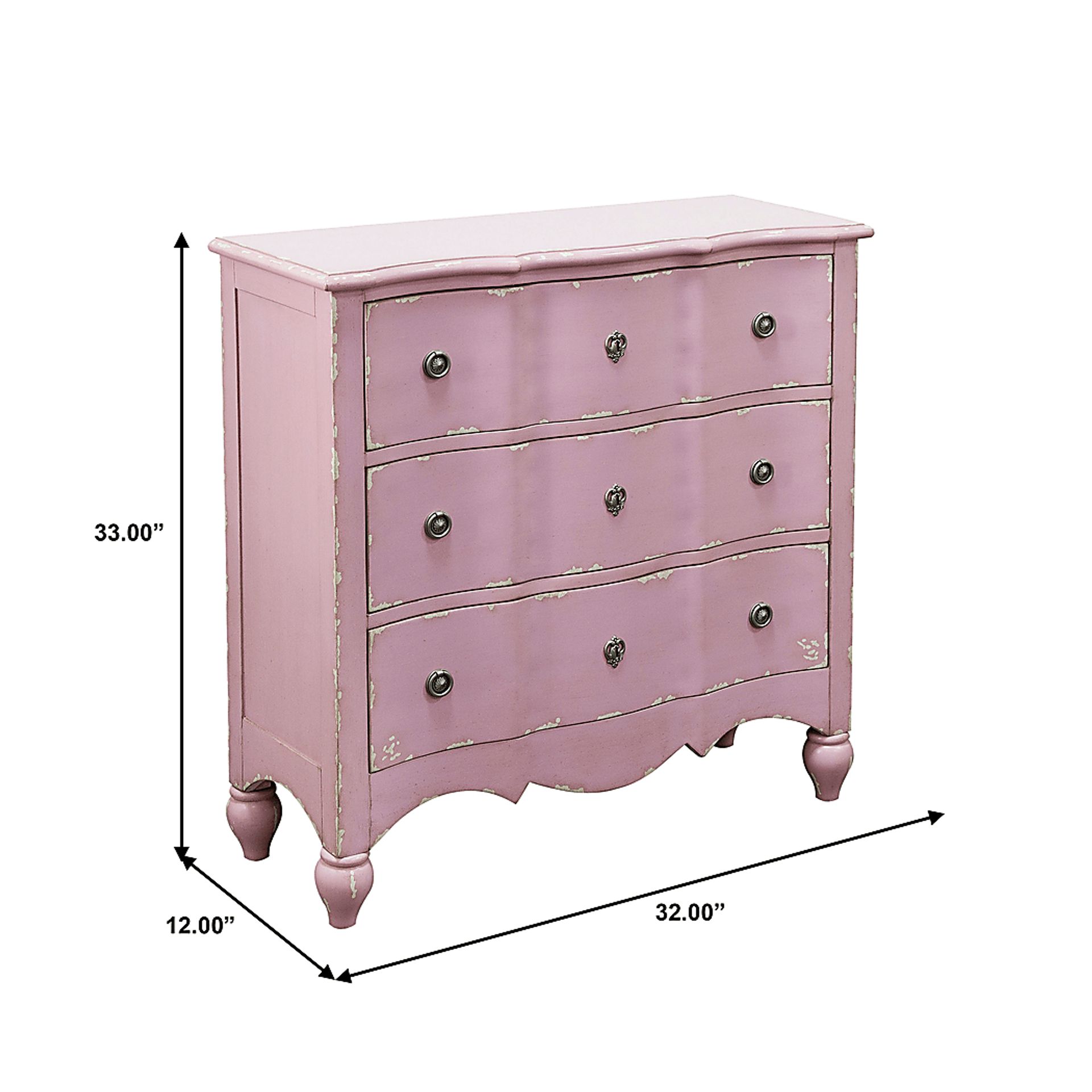 Elise Road Pink Accent Cabinet - Image 6