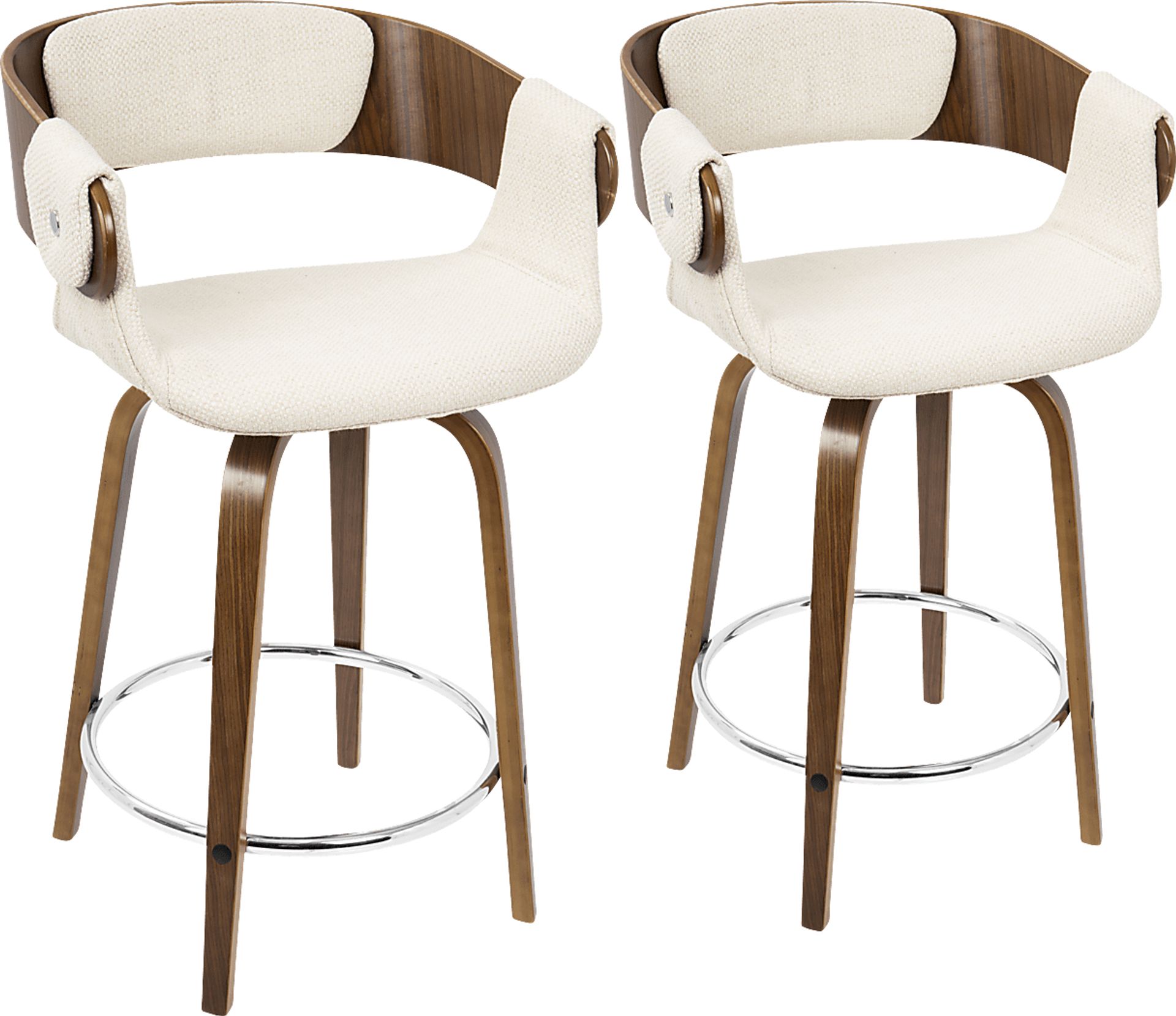 Eliza Cream Counter Height Stool (Set of 2) - Image 1