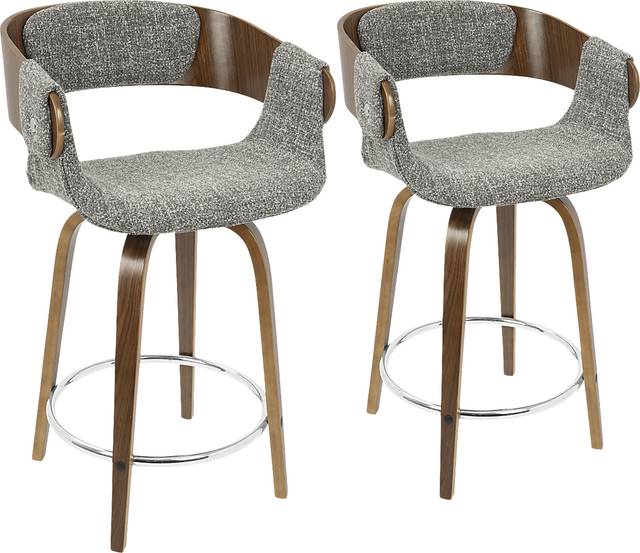 Eliza Gray Counter Height Stool (Set of 2) - Thumbnail - Image 1