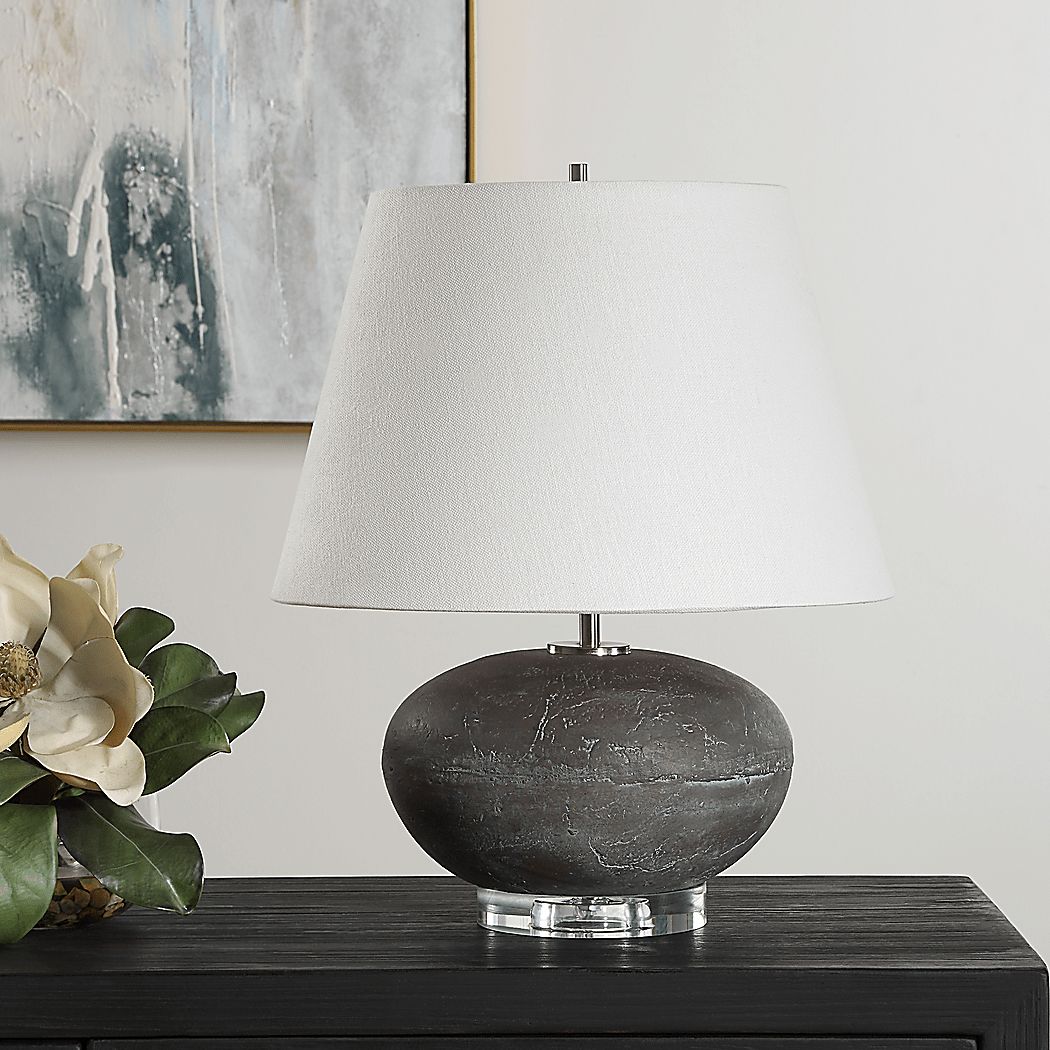 Eliza Hollow Charcoal Lamp