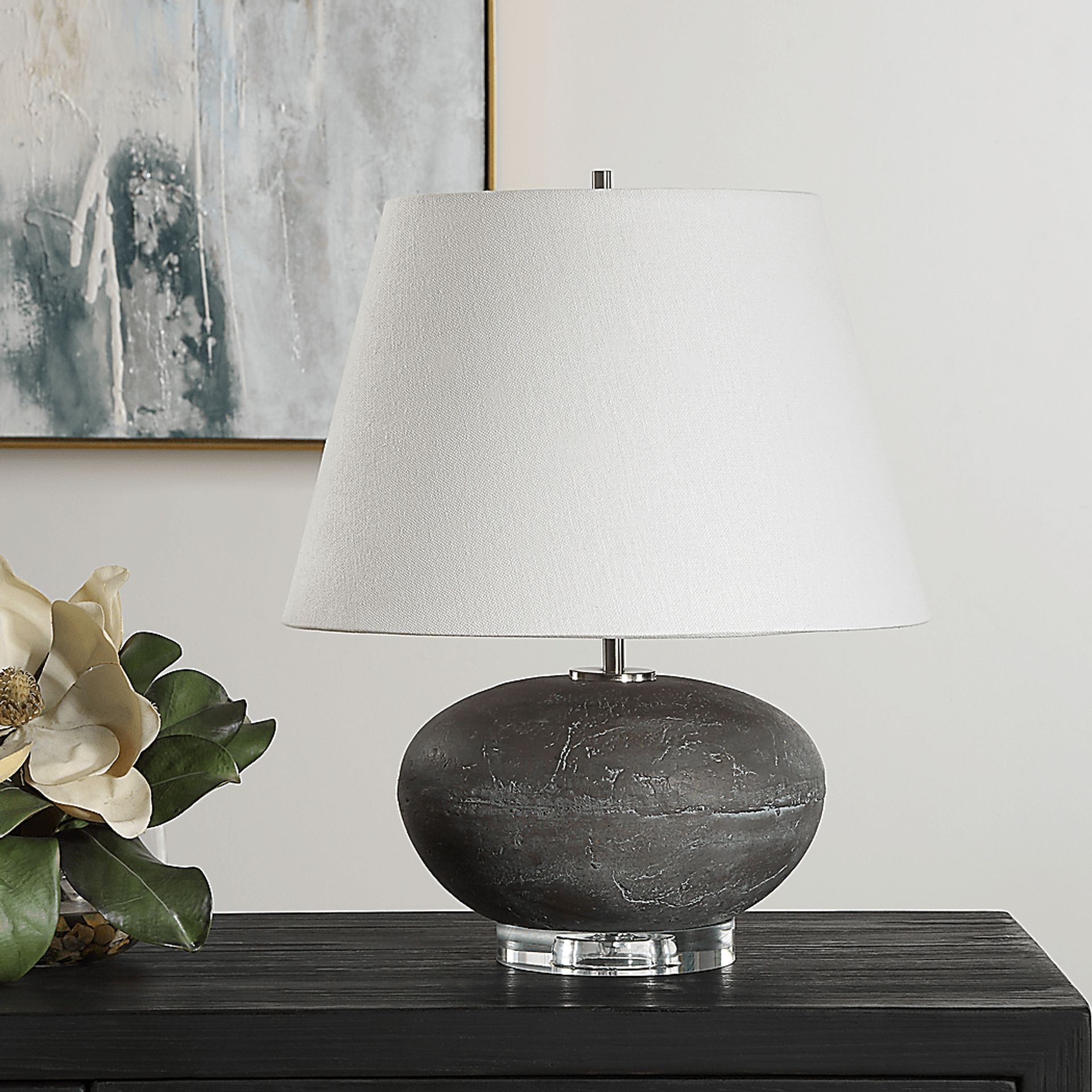 Eliza Hollow Charcoal Lamp - Image 2