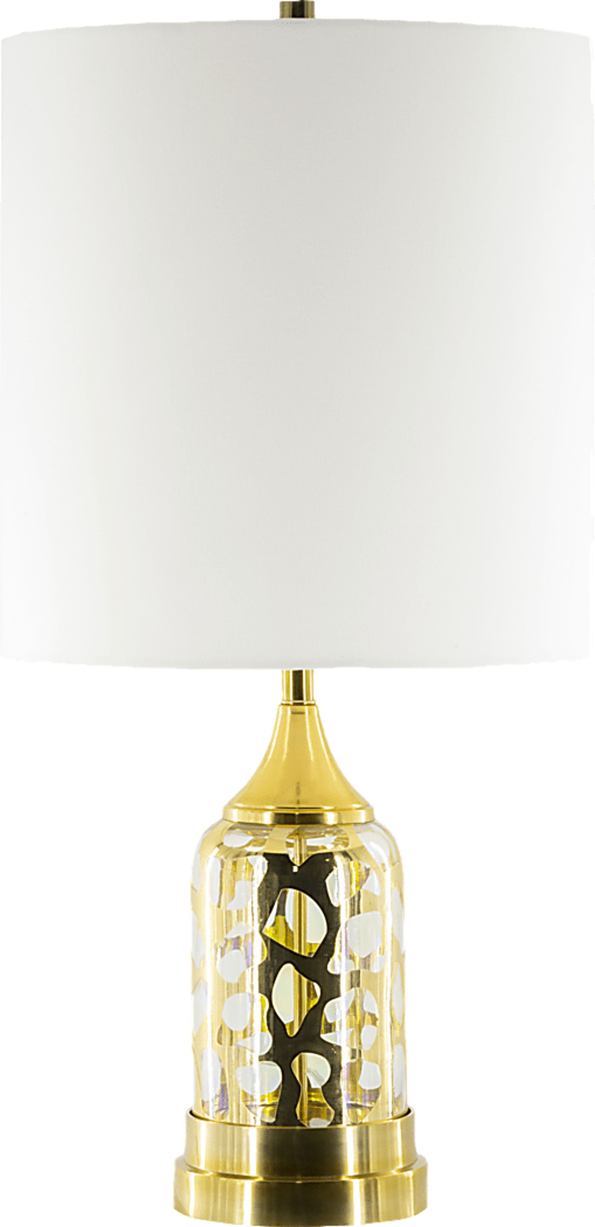 Elizabeth Lane Gold Lamp - Image 1