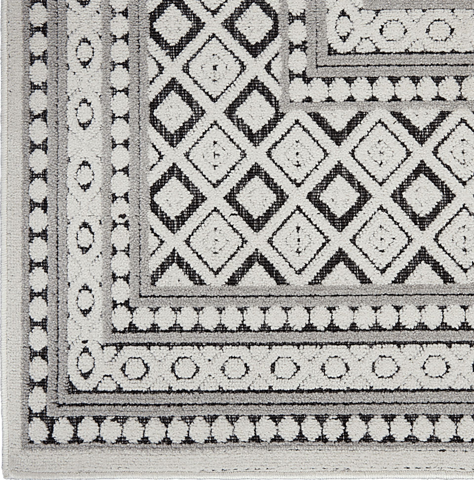 Elizardo Dark Gray 5' x 7' Indoor/Outdoor Rug - Image 3