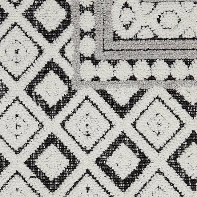 Elizardo Dark Gray 5' x 7' Indoor/Outdoor Rug - Thumbnail - Image 6