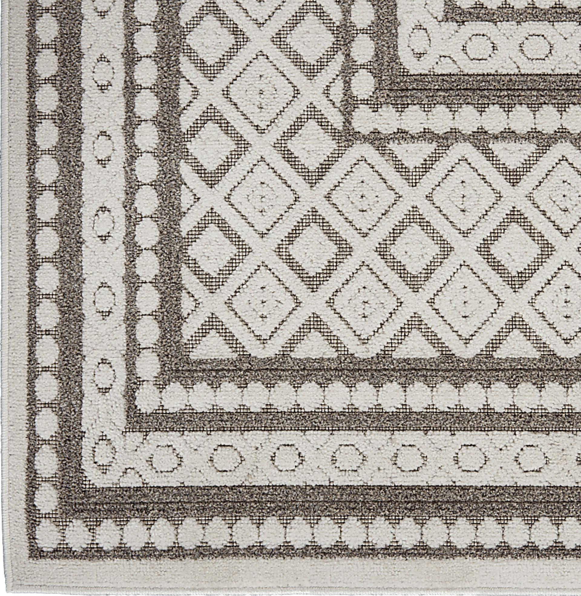 Elizardo Light Gray 5' x 7' Indoor/Outdoor Rug - Image 3