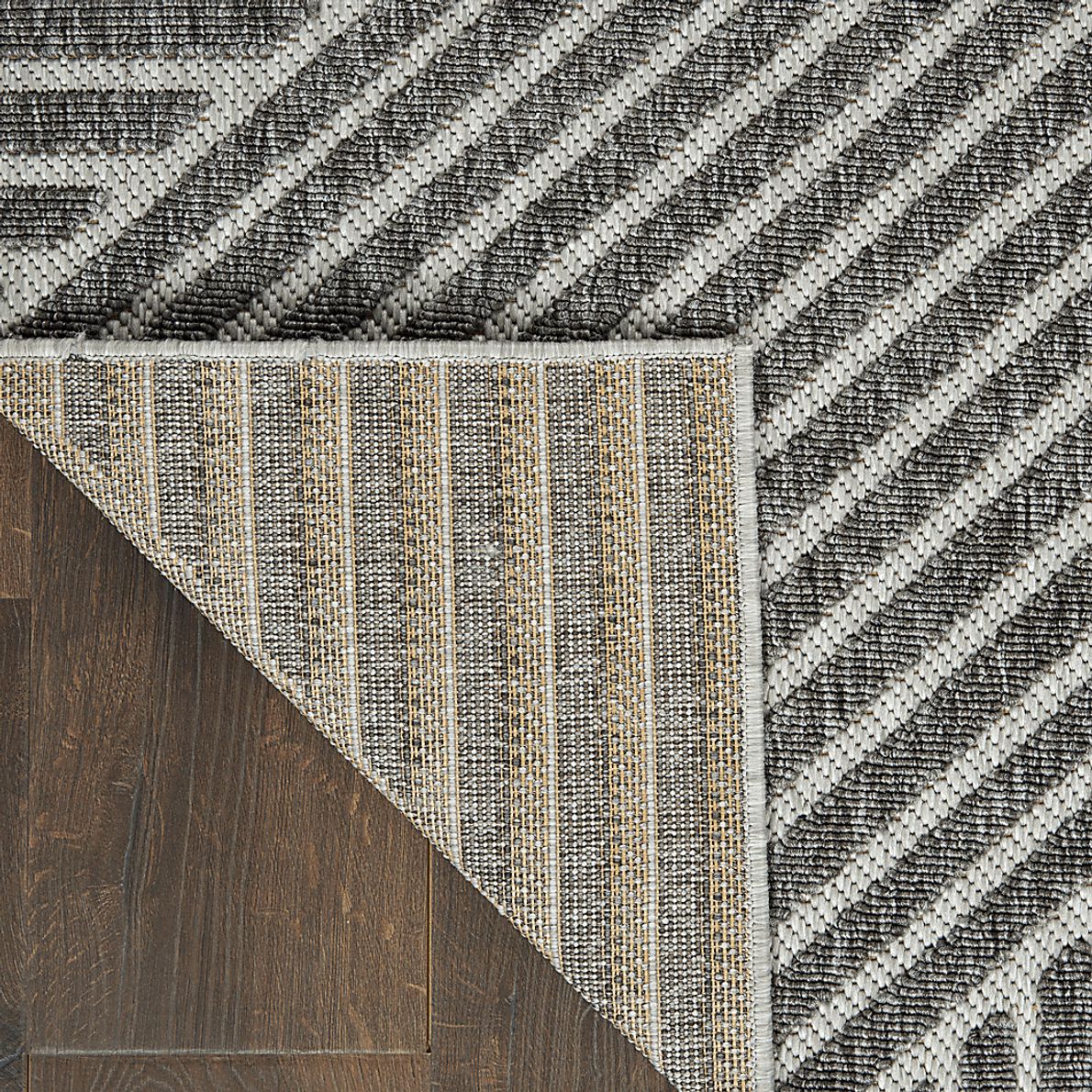 Elize Dark Gray 2'2 x 10' Runner Indoor/Outdoor Rug