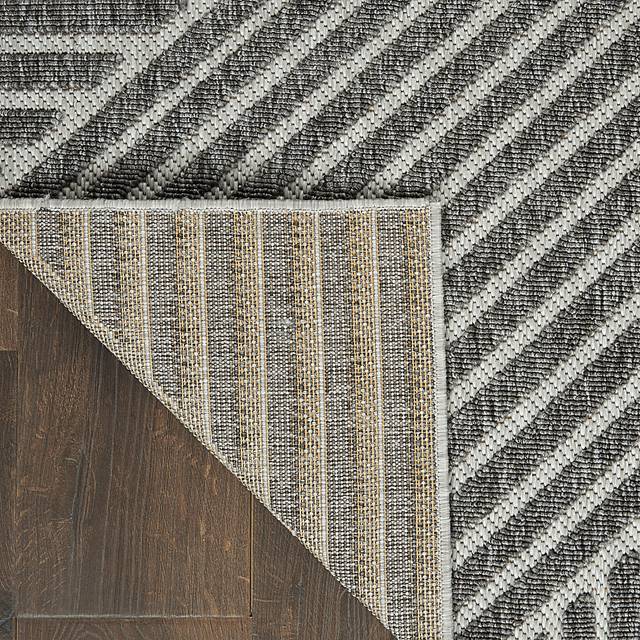 Elize Dark Gray 2'2 x 10' Runner Indoor/Outdoor Rug - Thumbnail - Image 4