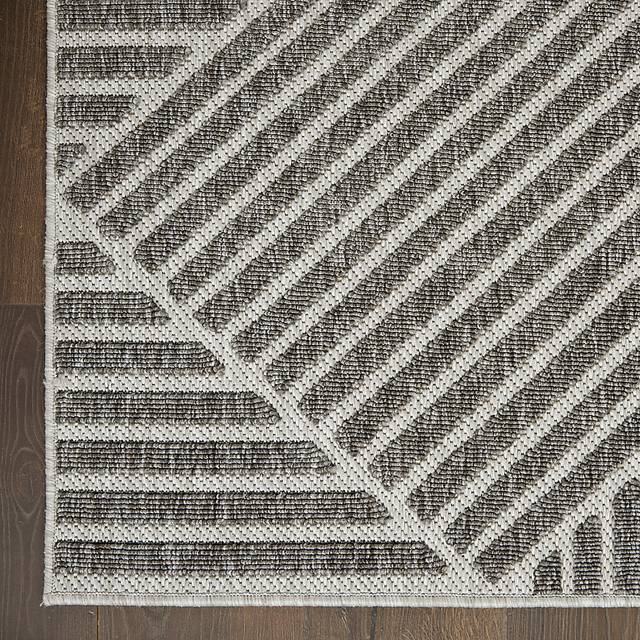 Elize Dark Gray 2'2 x 10' Runner Indoor/Outdoor Rug - Thumbnail - Image 5