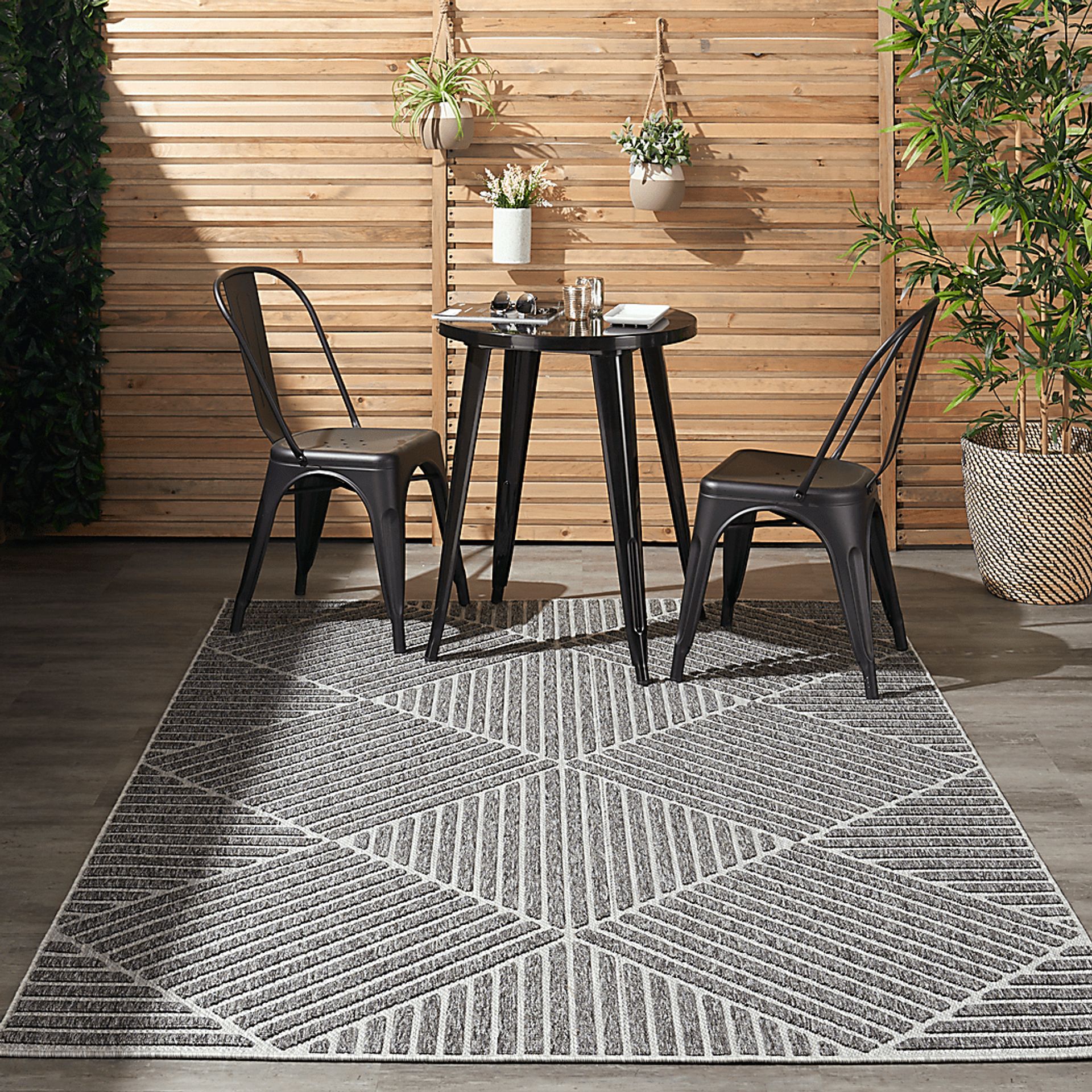 Elize Dark Gray 8' x 10' Indoor/Outdoor Rug - Image 8