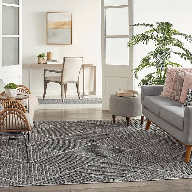 Elize Dark Gray 8' x 10' Indoor/Outdoor Rug - Thumbnail - Image 10