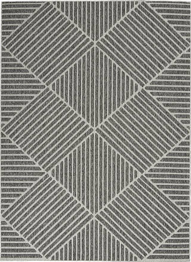 Elize Dark Gray 8' x 10' Indoor/Outdoor Rug - Thumbnail - Image 1