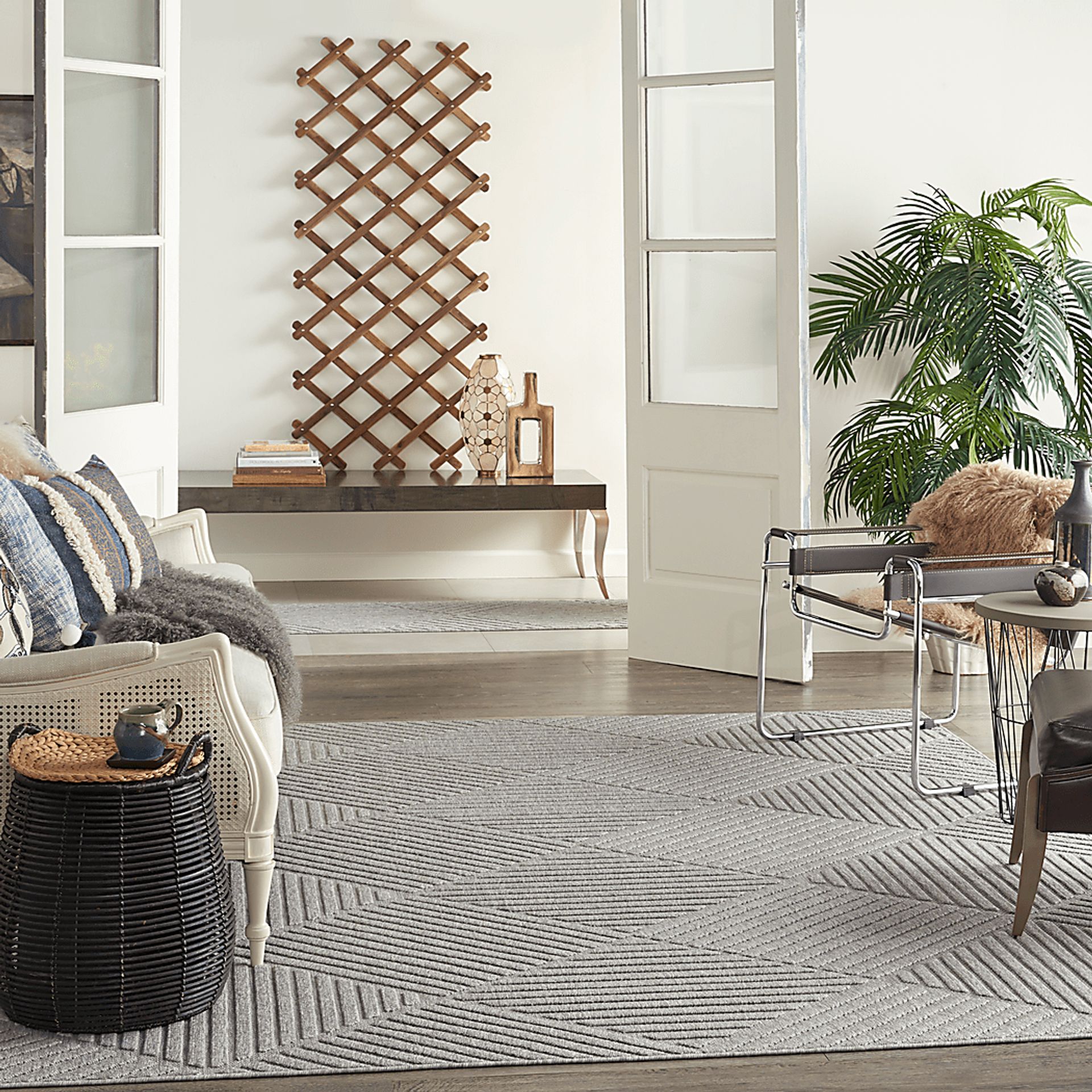 Elize Light Gray 8' x 10' Indoor/Outdoor Rug - Image 7