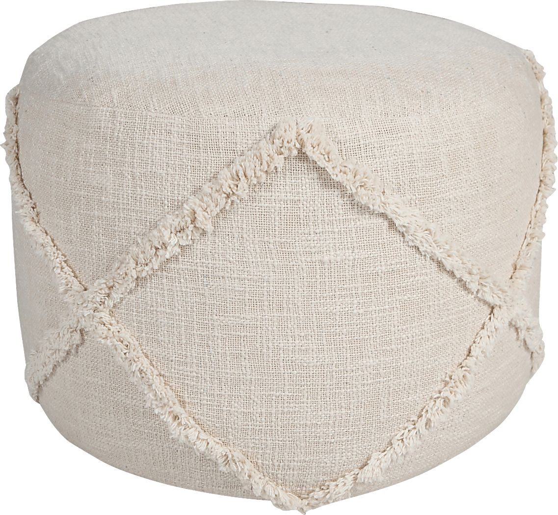 Elizeno I Cream Pouf