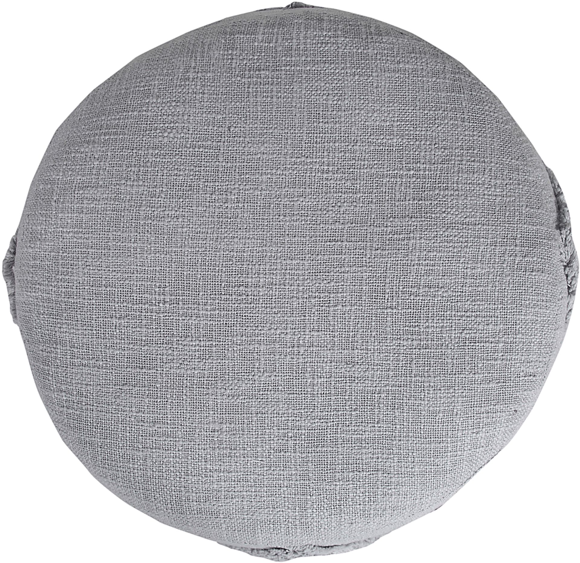 Elizeno I Gray Pouf - Image 6