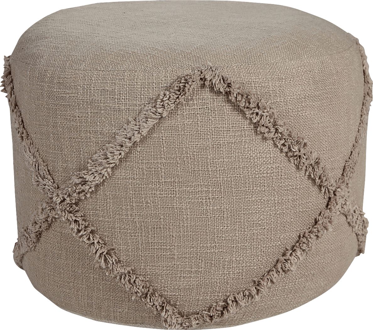 Elizeno I Light Brown Pouf