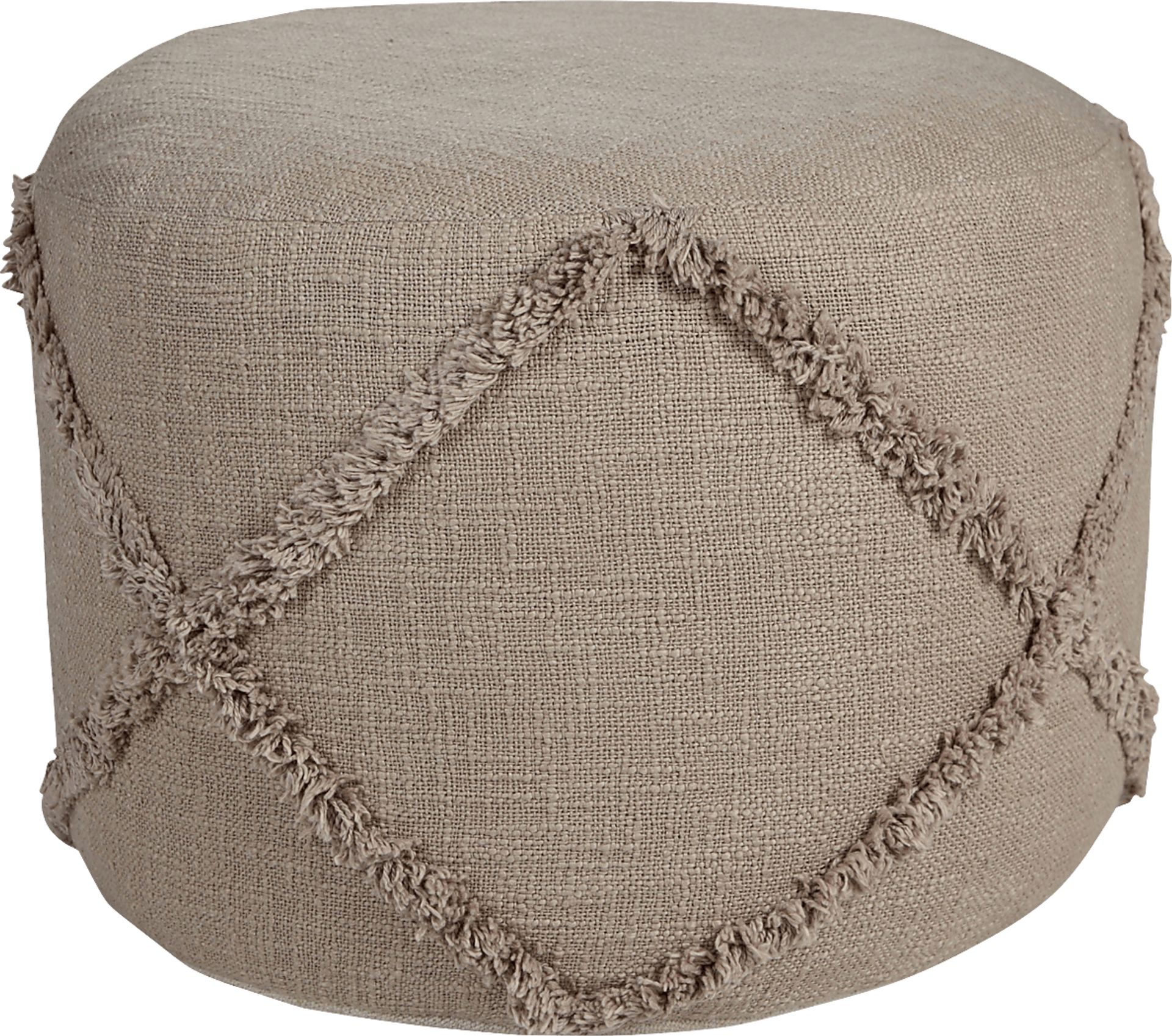 Elizeno I Light Brown Pouf - Image 1