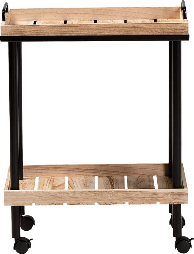 Elizons Brown Bar Cart - Thumbnail - Image 2