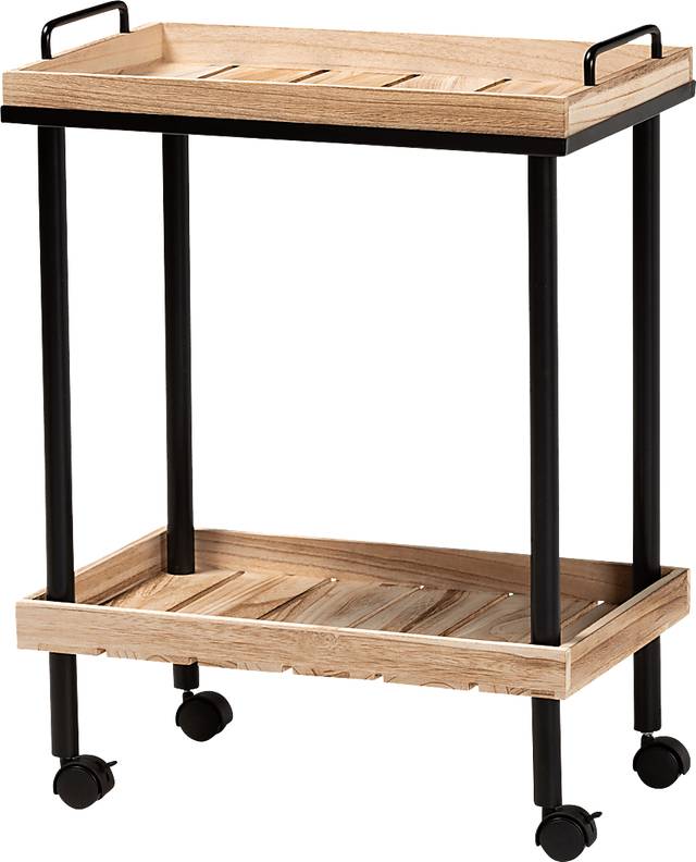 Elizons Brown Bar Cart - Thumbnail - Image 1