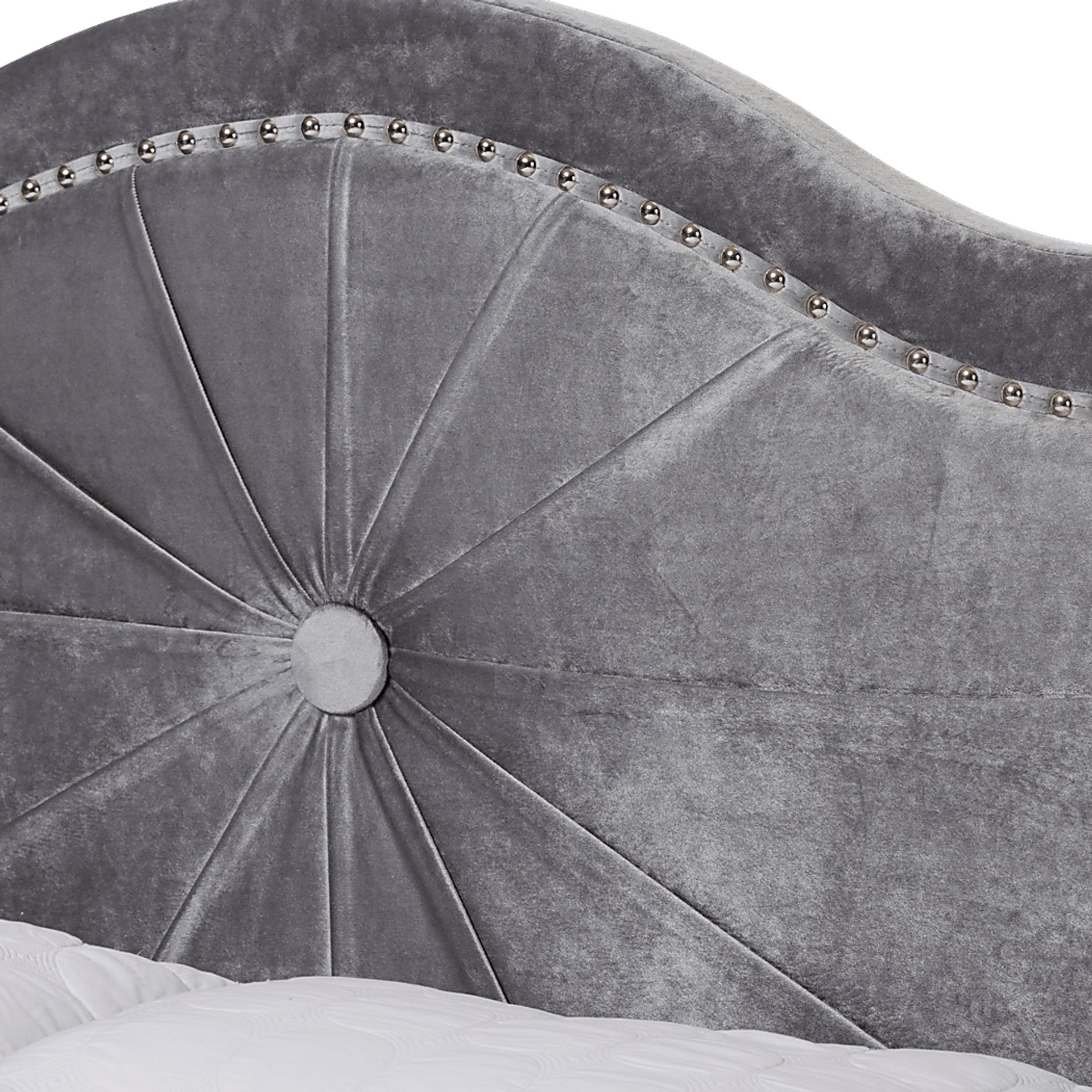 Elkdale Gray Full Upholstered Bed - Image 5