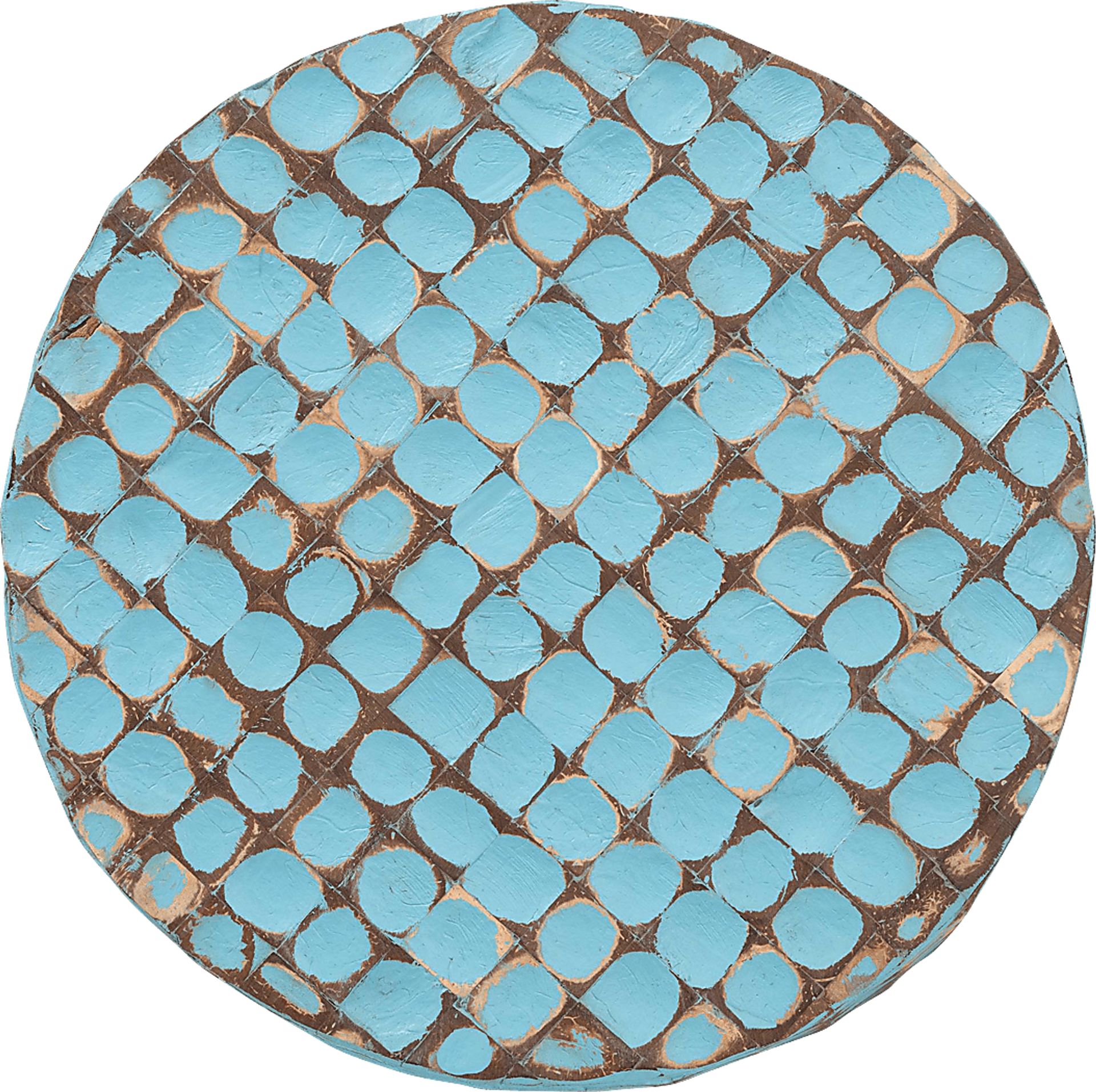 Elknud Blue End Table - Image 3