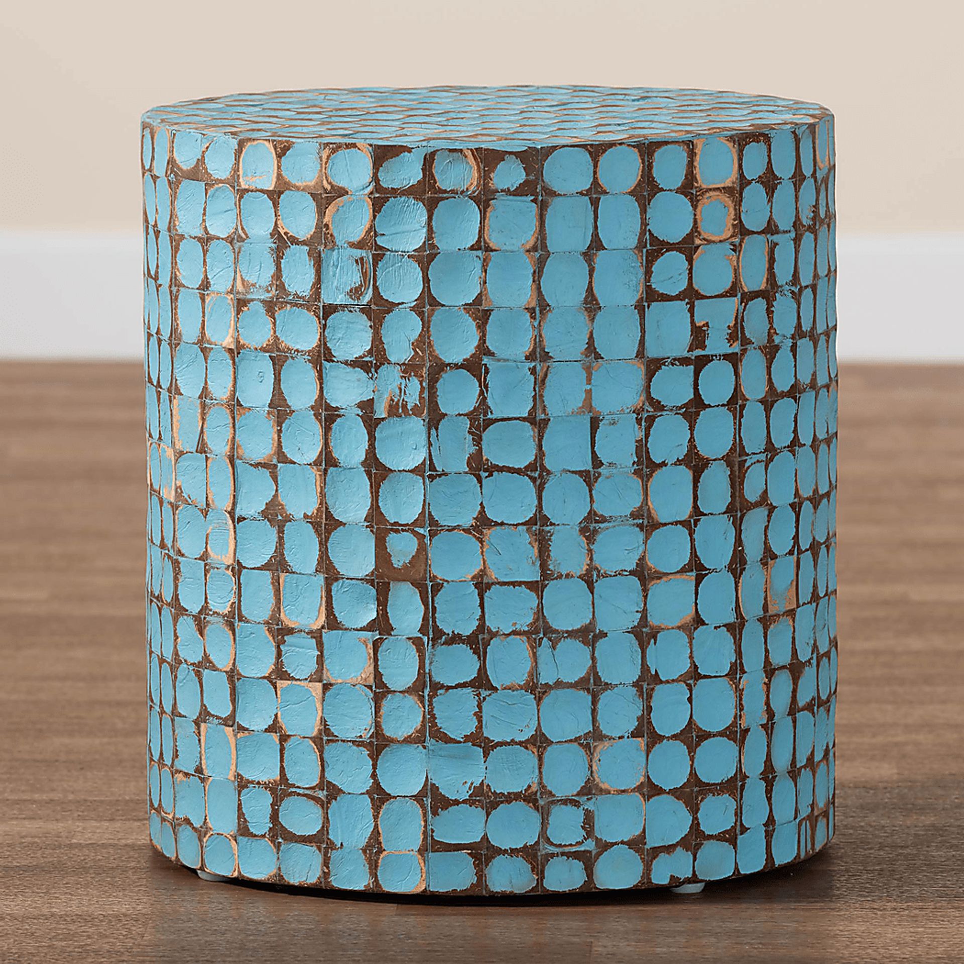 Elknud Blue End Table - Image 5