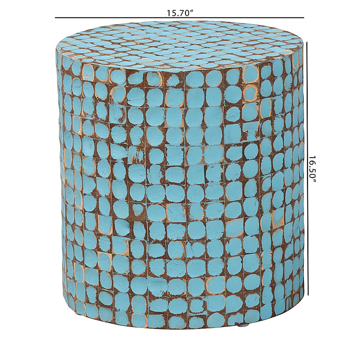 Elknud Blue Colors End Table | Rooms to Go