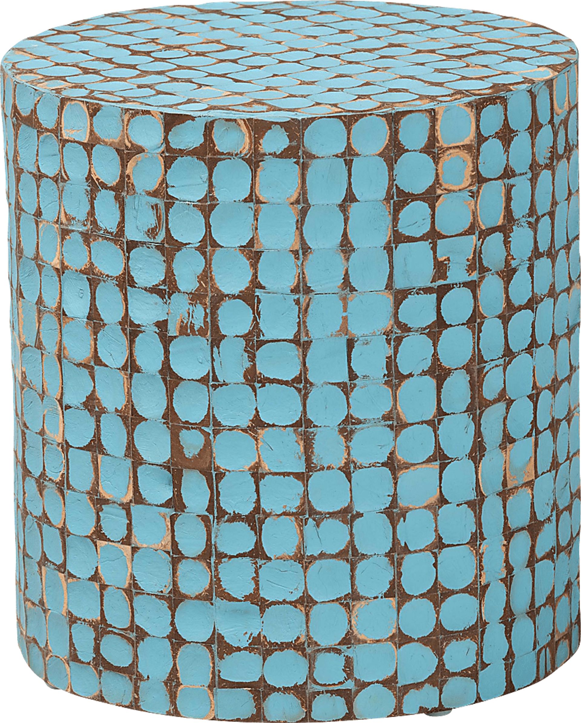 Elknud Blue End Table - Image 1