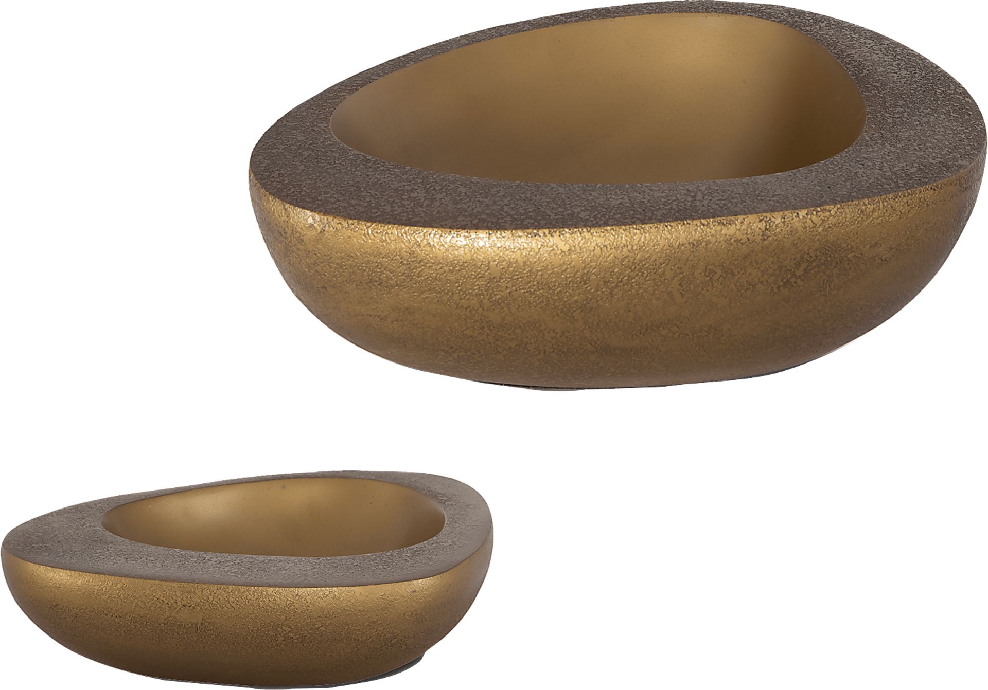 Elko Brass Bowls, Set of 2 - Image 1