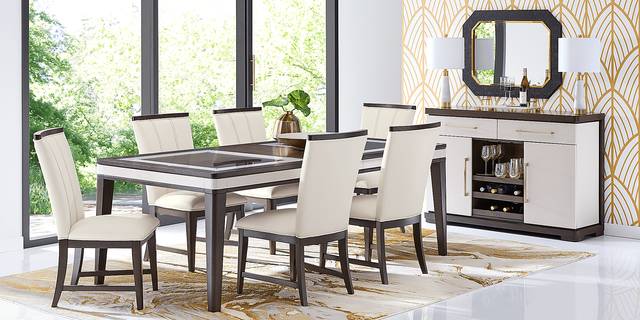 Elko Falls White Upholstered Side Chair - Thumbnail - Image 2