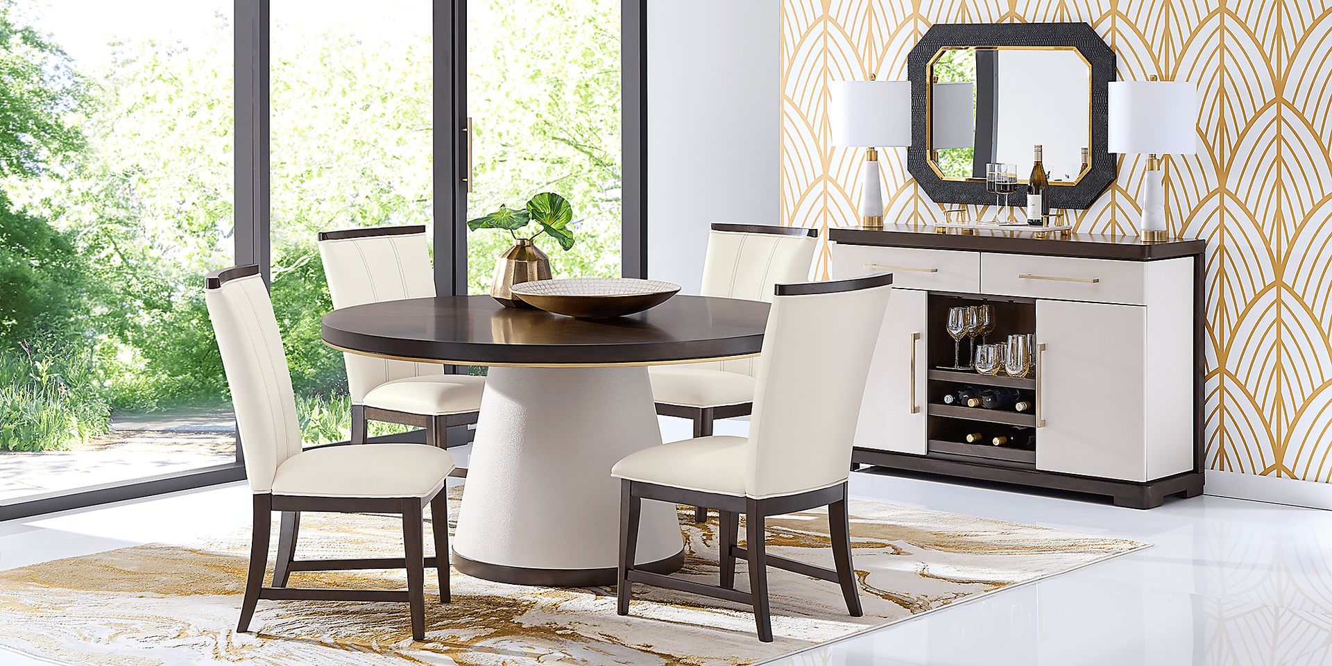 Elko Falls Espresso 60" Round Table - Image 2