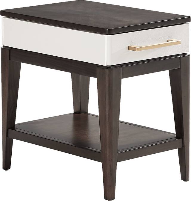 Elko Falls Espresso Chairside Table - Thumbnail - Image 1