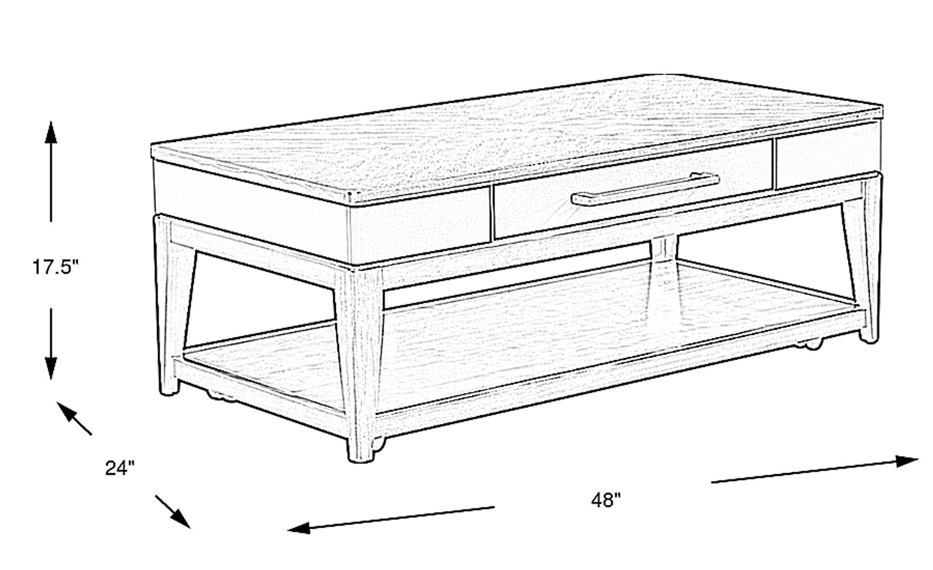 Dimension Image. Please refer to the Dimension Tab on this page for dimension details.