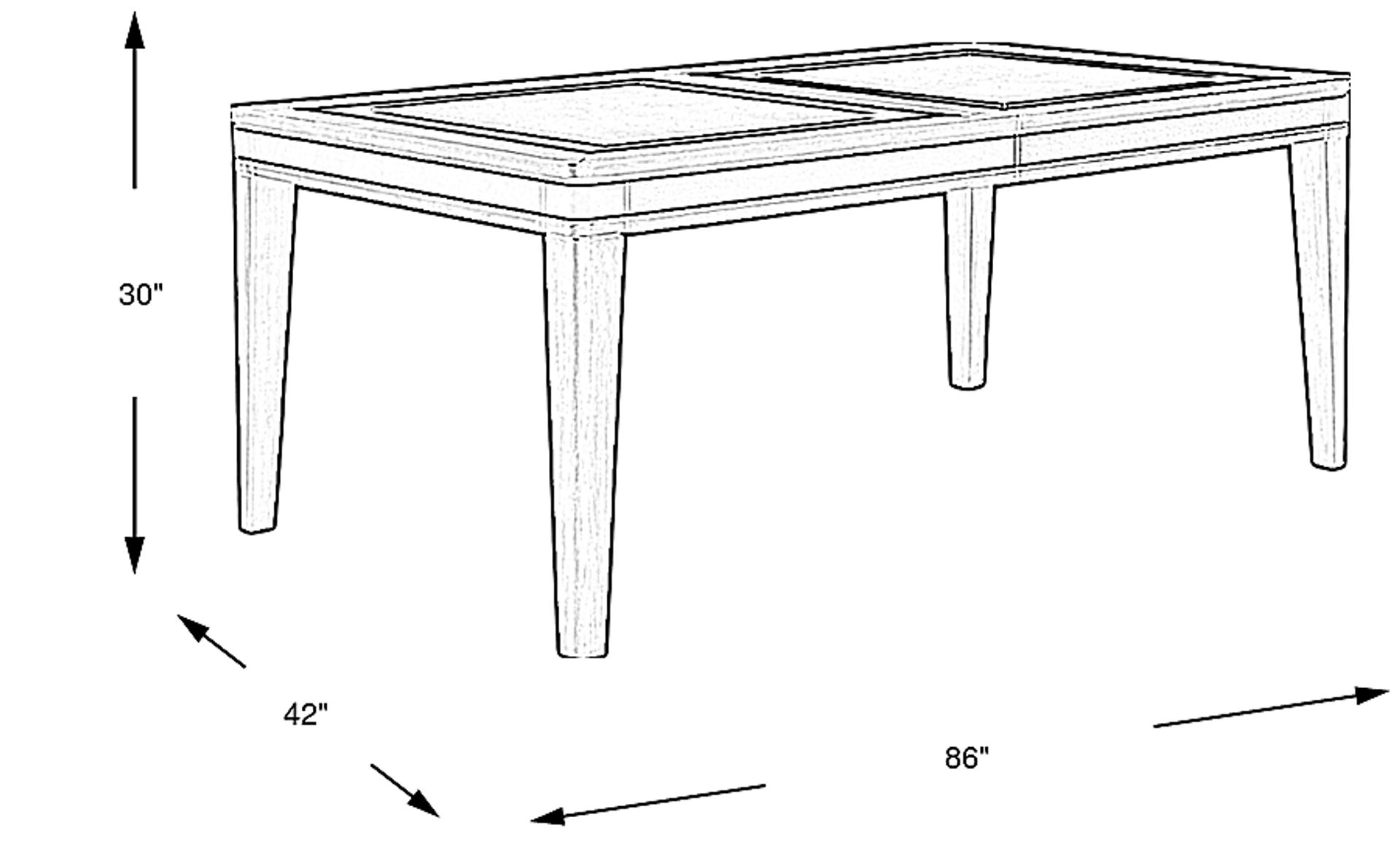 Dimension Image. Please refer to the Dimension Tab on this page for dimension details.