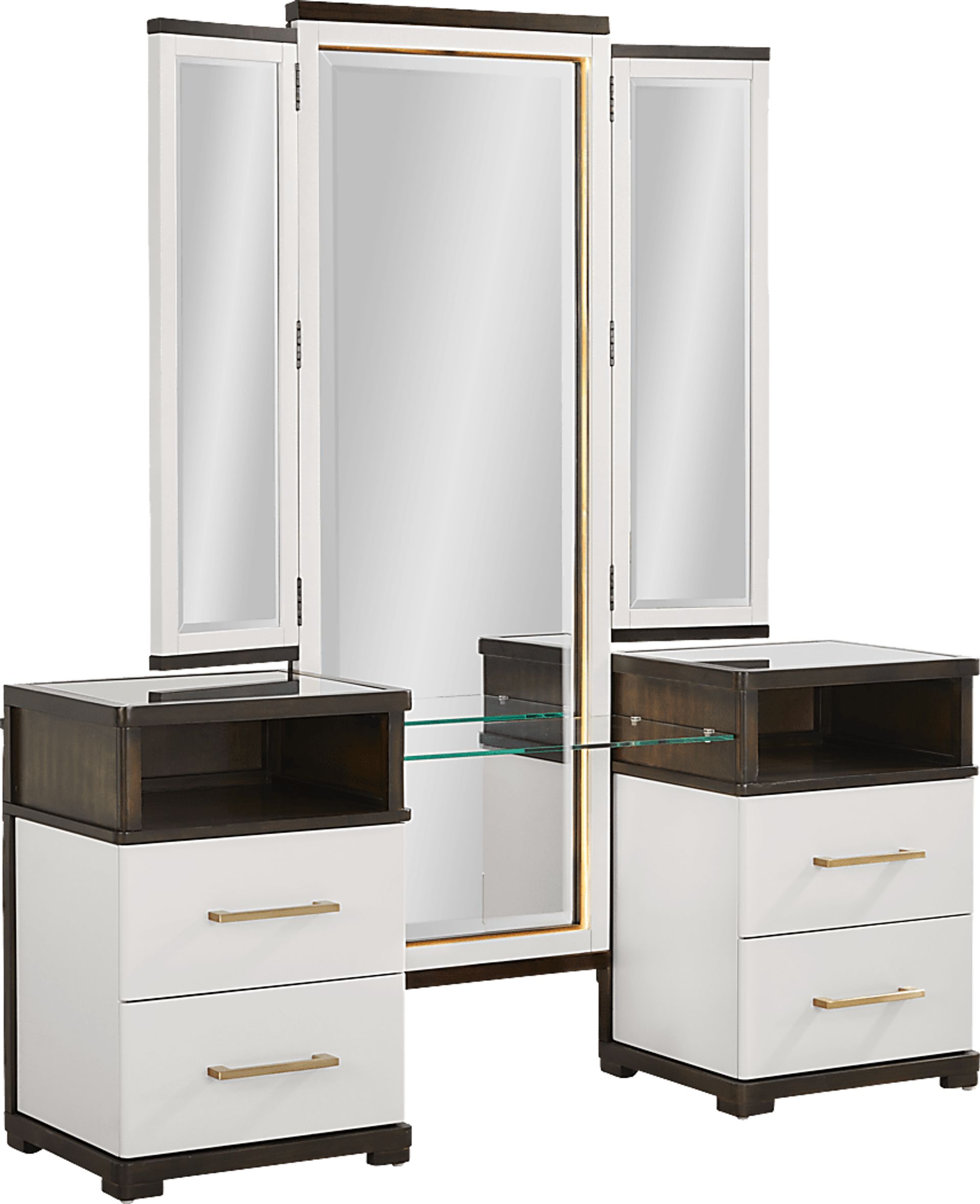 Elko Falls White 2 Pc Vanity Set - Image 2