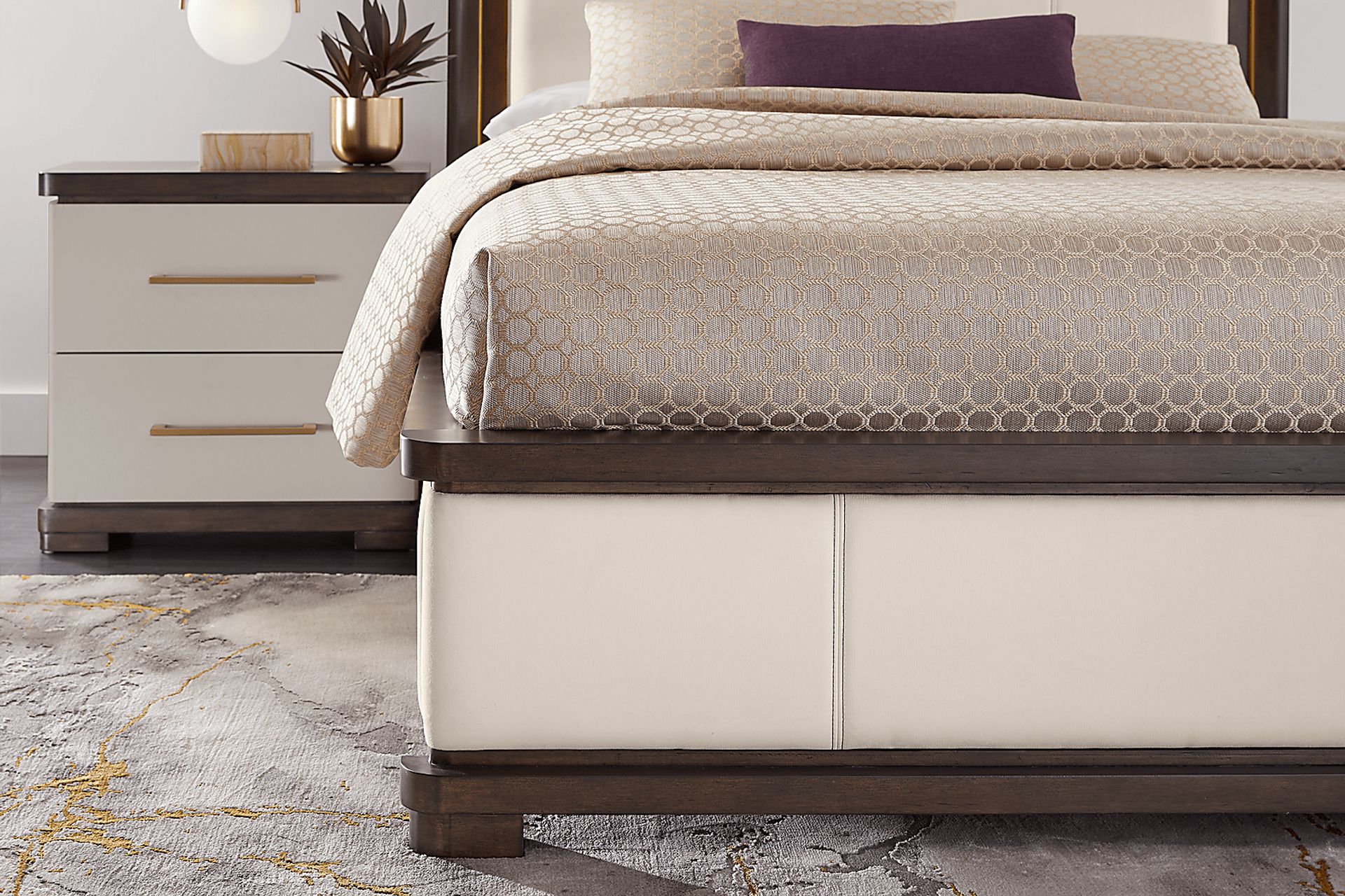 Elko Falls White 3 Pc King Panel Bed - Image 6