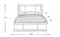Elko Falls White 3 Pc King Panel Bed